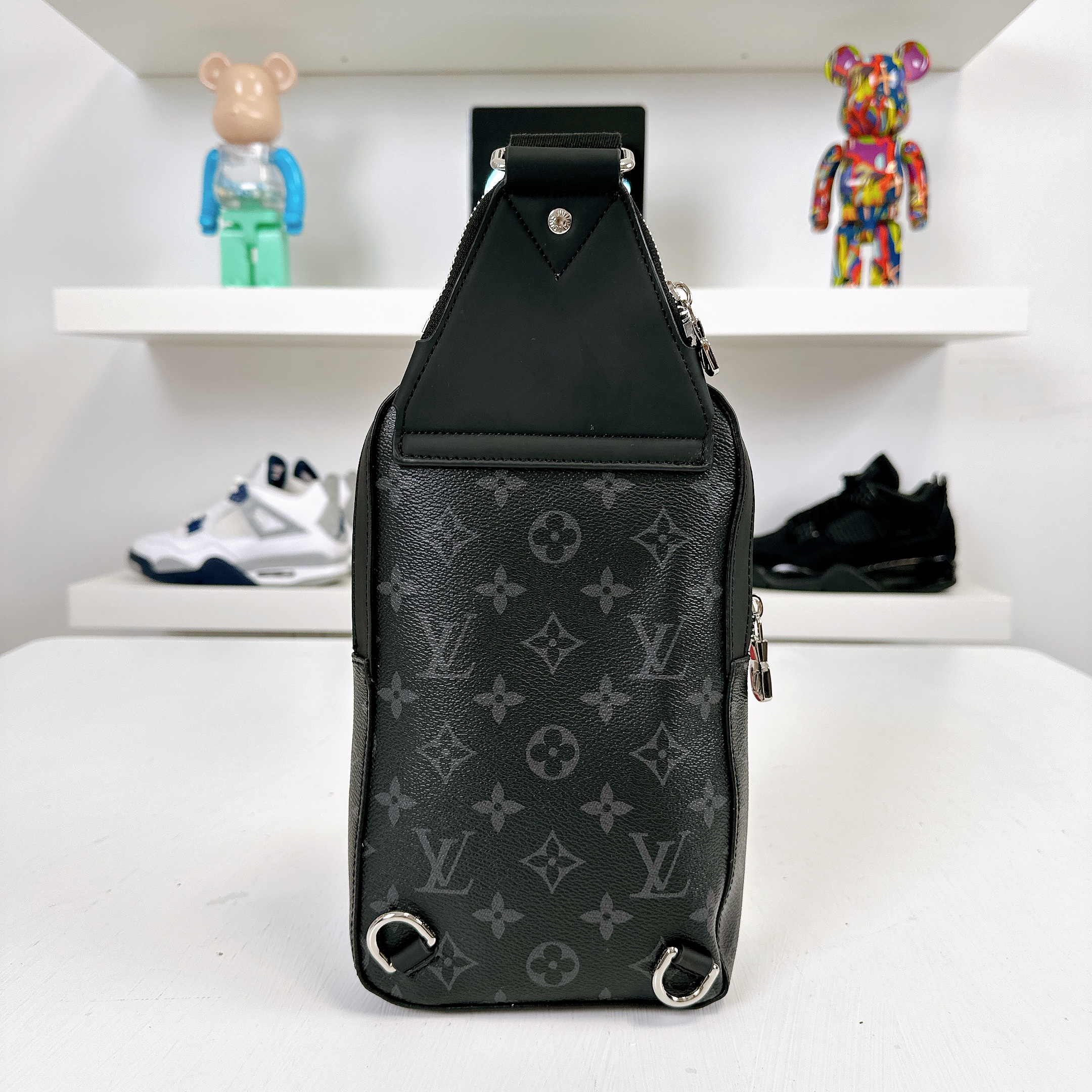 Louis Vuitton Avenue Sling PM Black Monogram Eclipse Canvas Body Bag