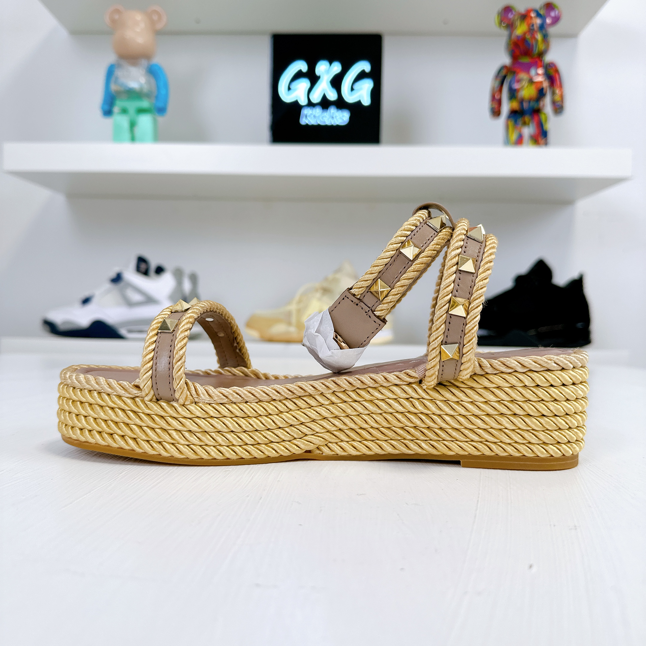 Valentino Garavani Rockstud Wedge Sandals