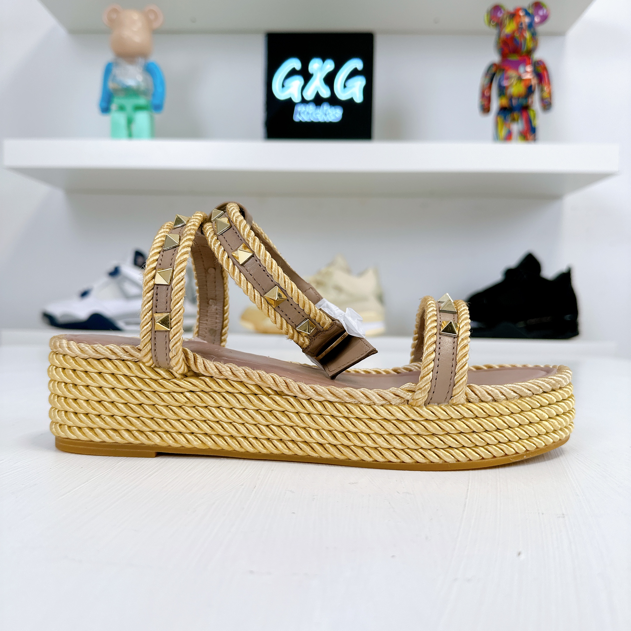 Valentino Garavani Rockstud Wedge Sandals