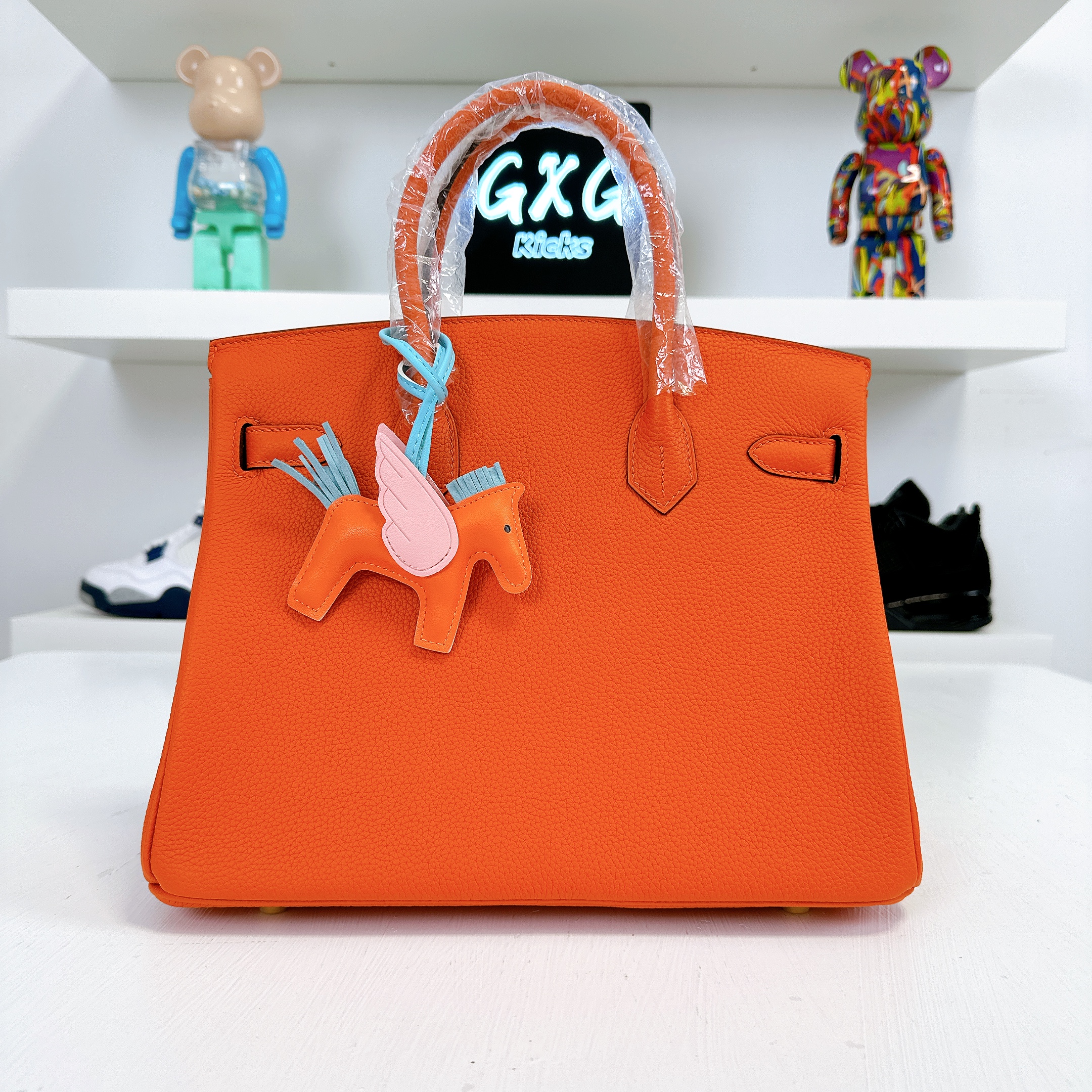 Hermes Birkin 30 Feu Togo Gold Hardware GHW