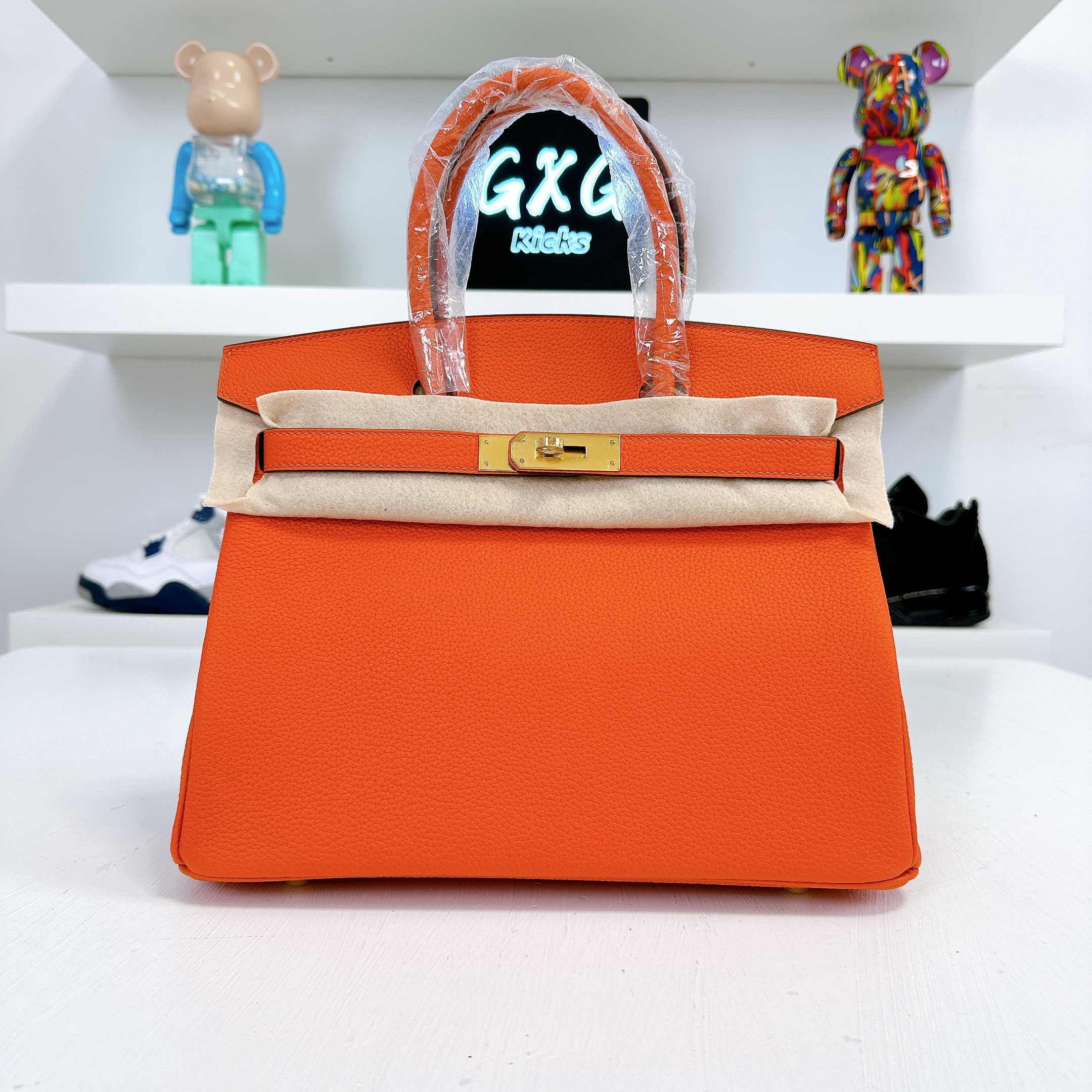 Hermes Birkin 30 Feu Togo Gold Hardware GHW