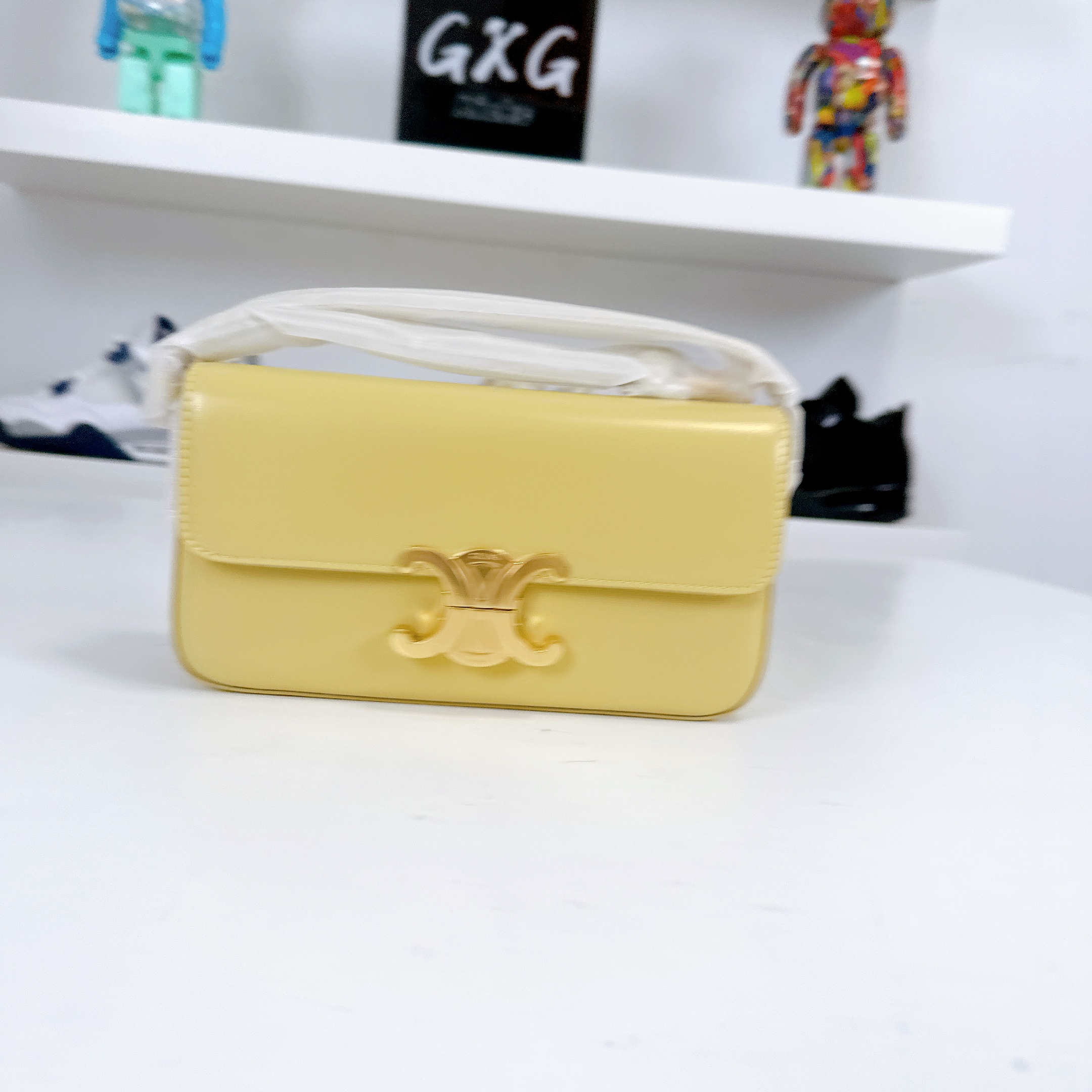 Celine Small Leather Shoulder Bag