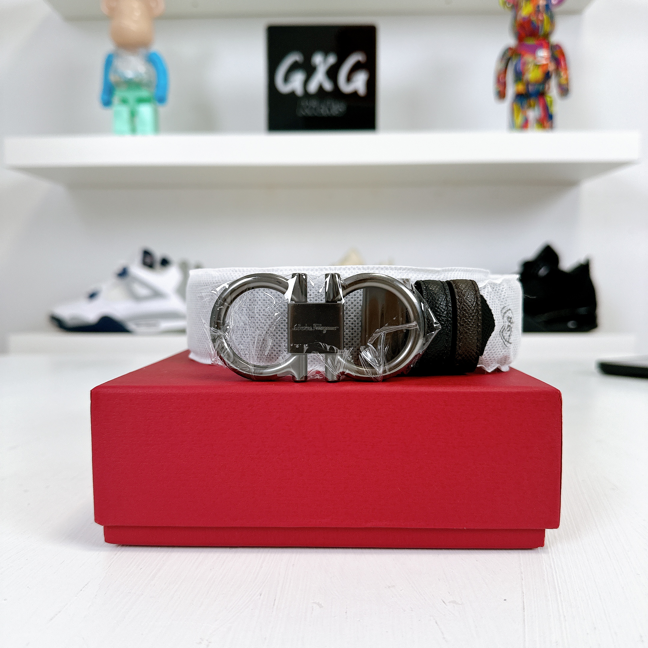 Ferragamo Reversible Gancini belt for Men