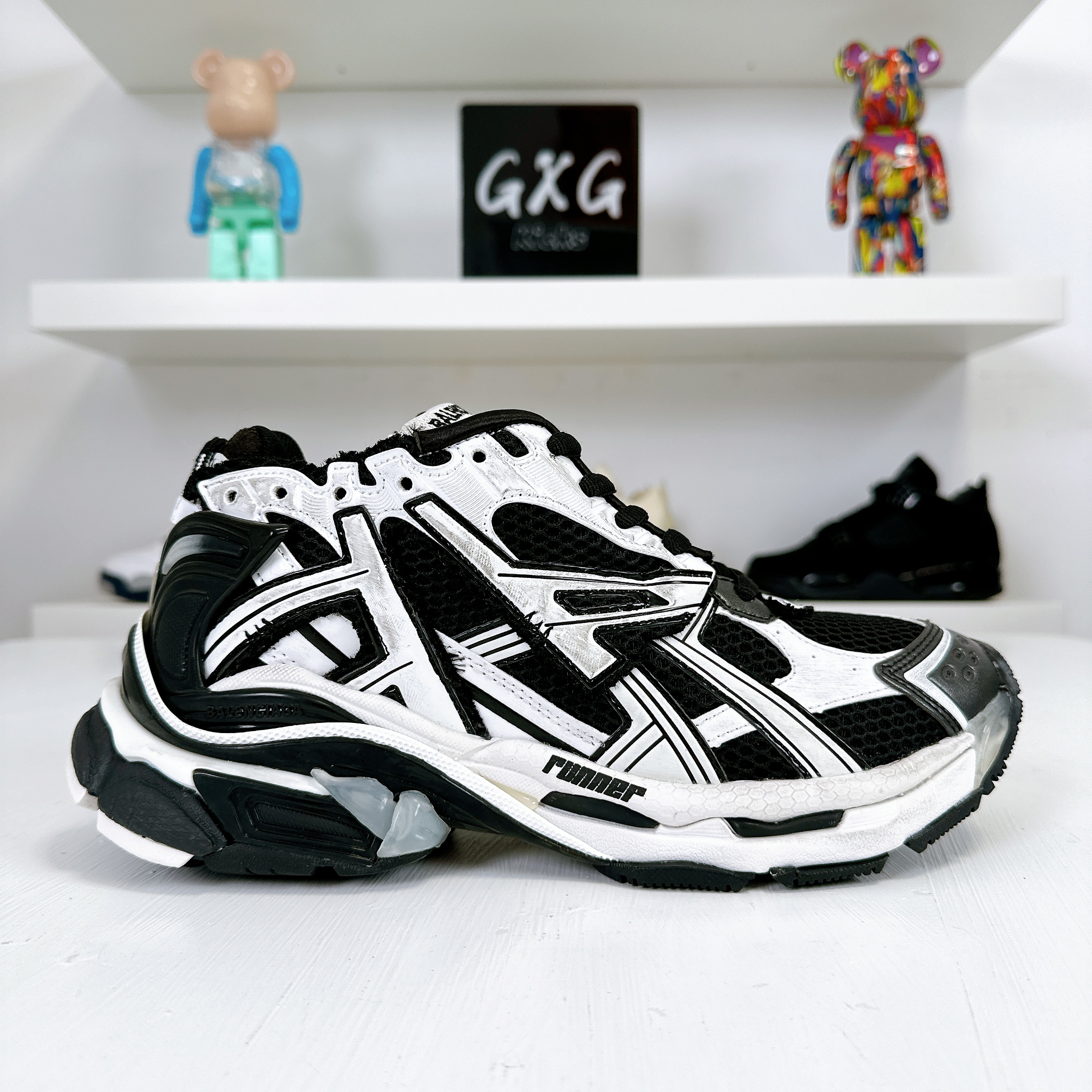 Balenciaga Runner Sneaker 'White Black' - 772774 W3RMU 9010