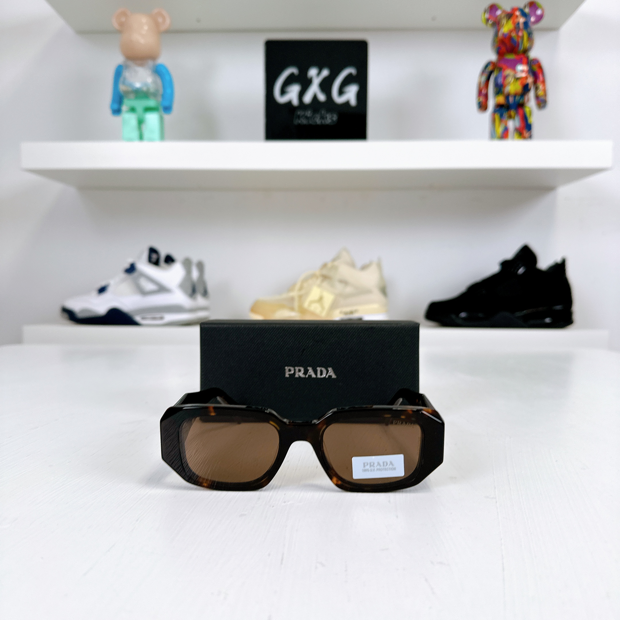 Prada Square Tinted Sunglasses