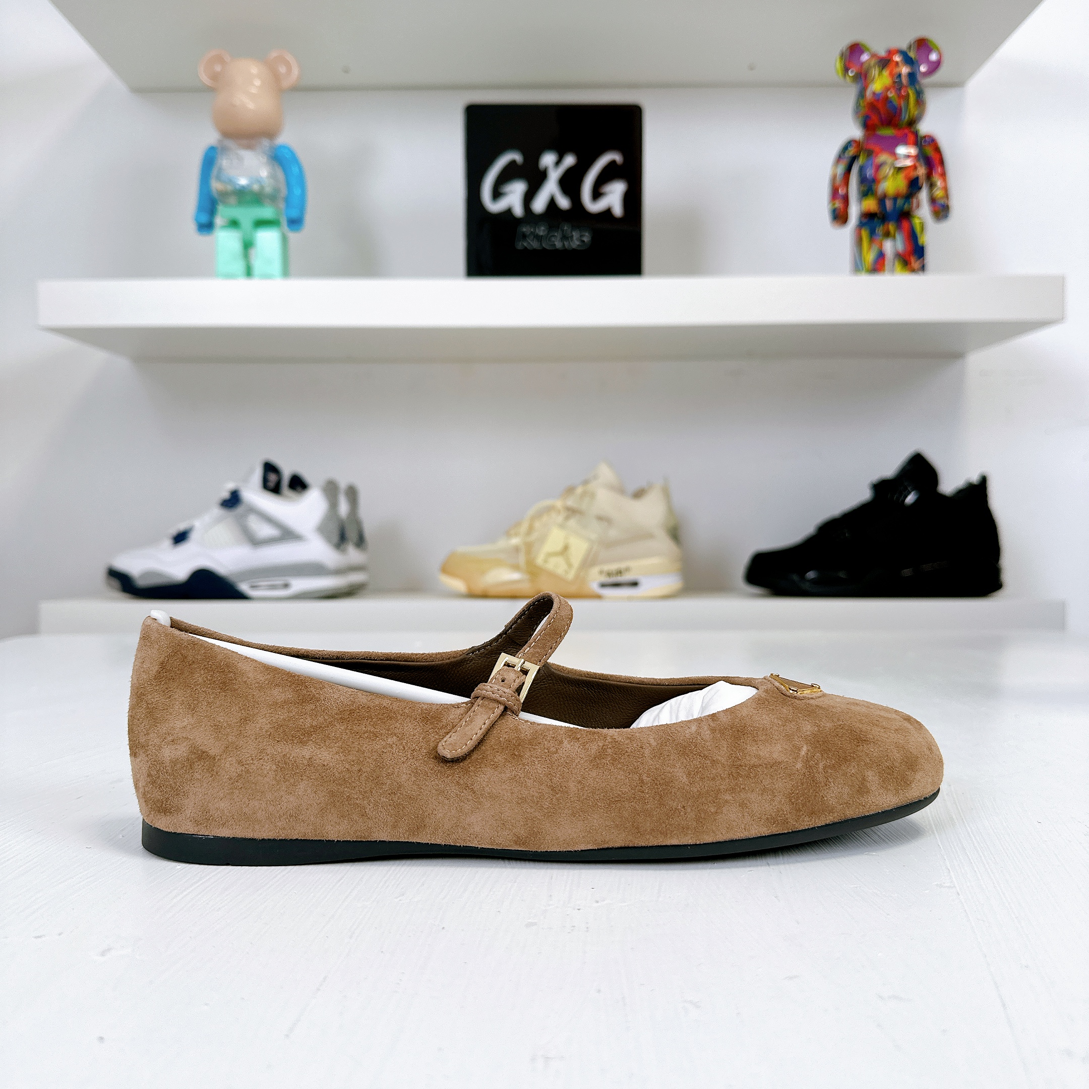 Prada Women Suede Ballerinas