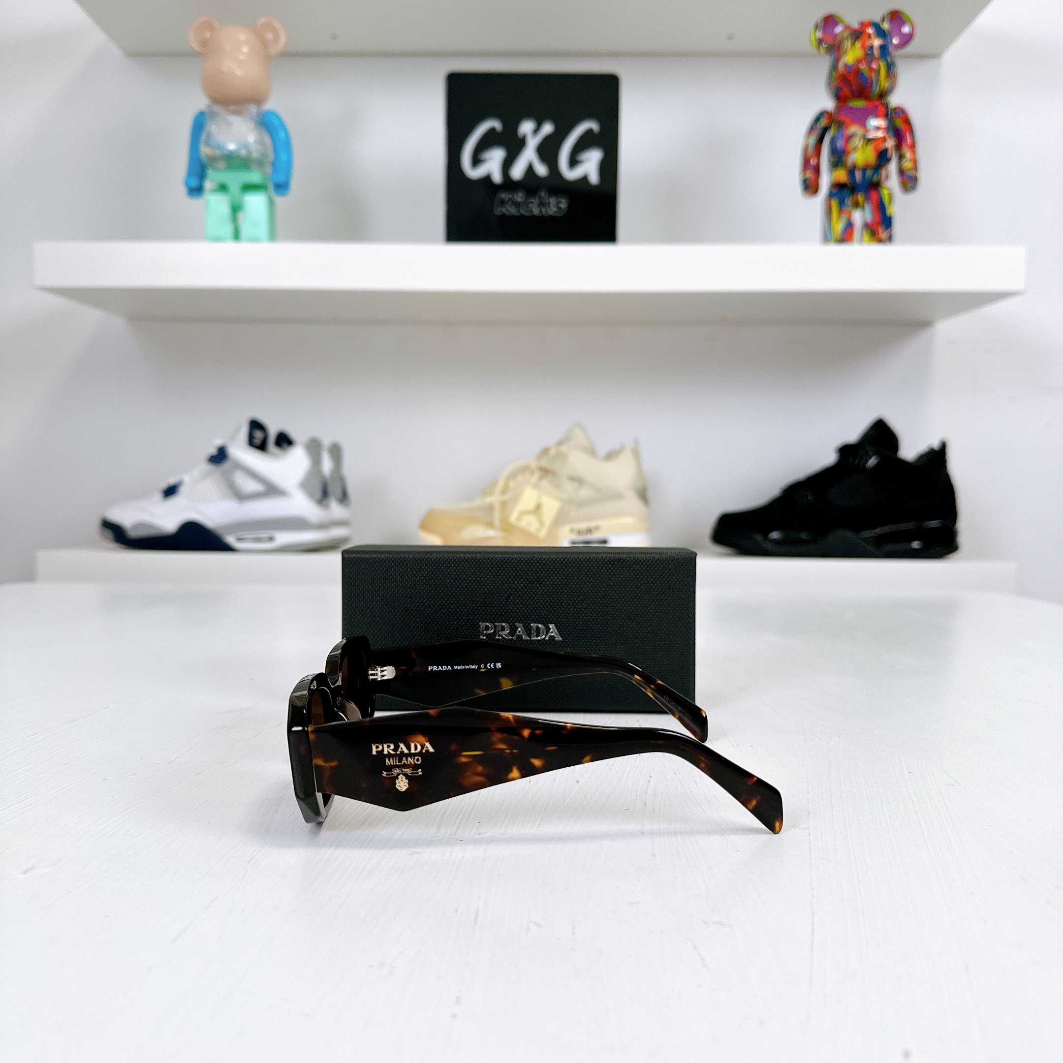 Prada Square Tinted Sunglasses