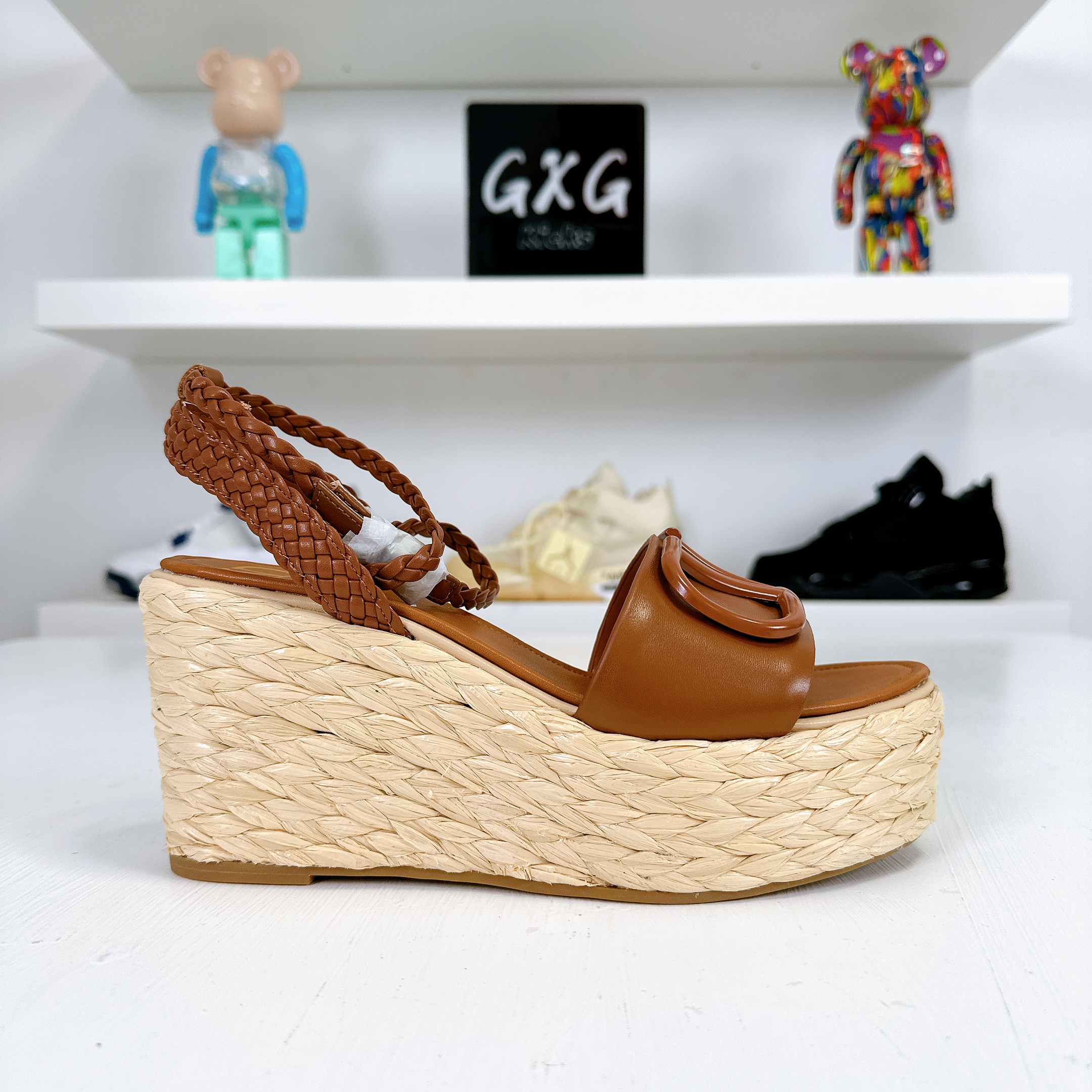 Valentino Garavani VLogo cutout leather espadrilles