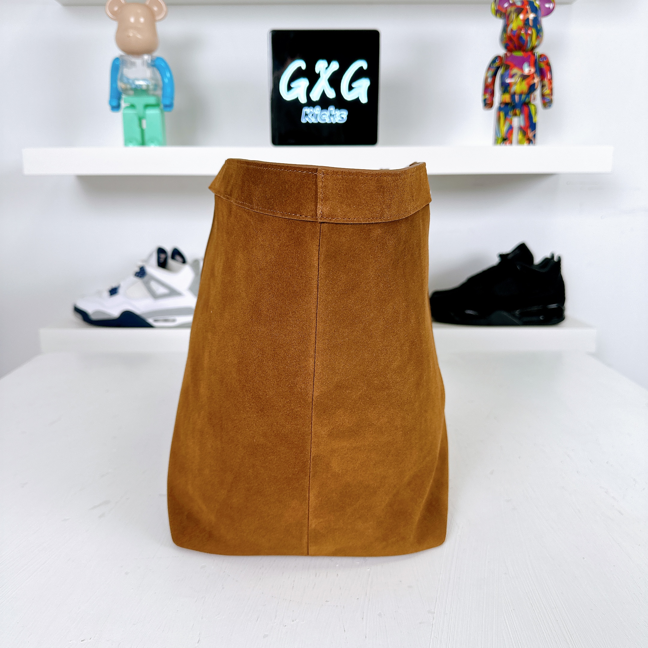 Saint Laurent Y Suede Tote Bag in Brown