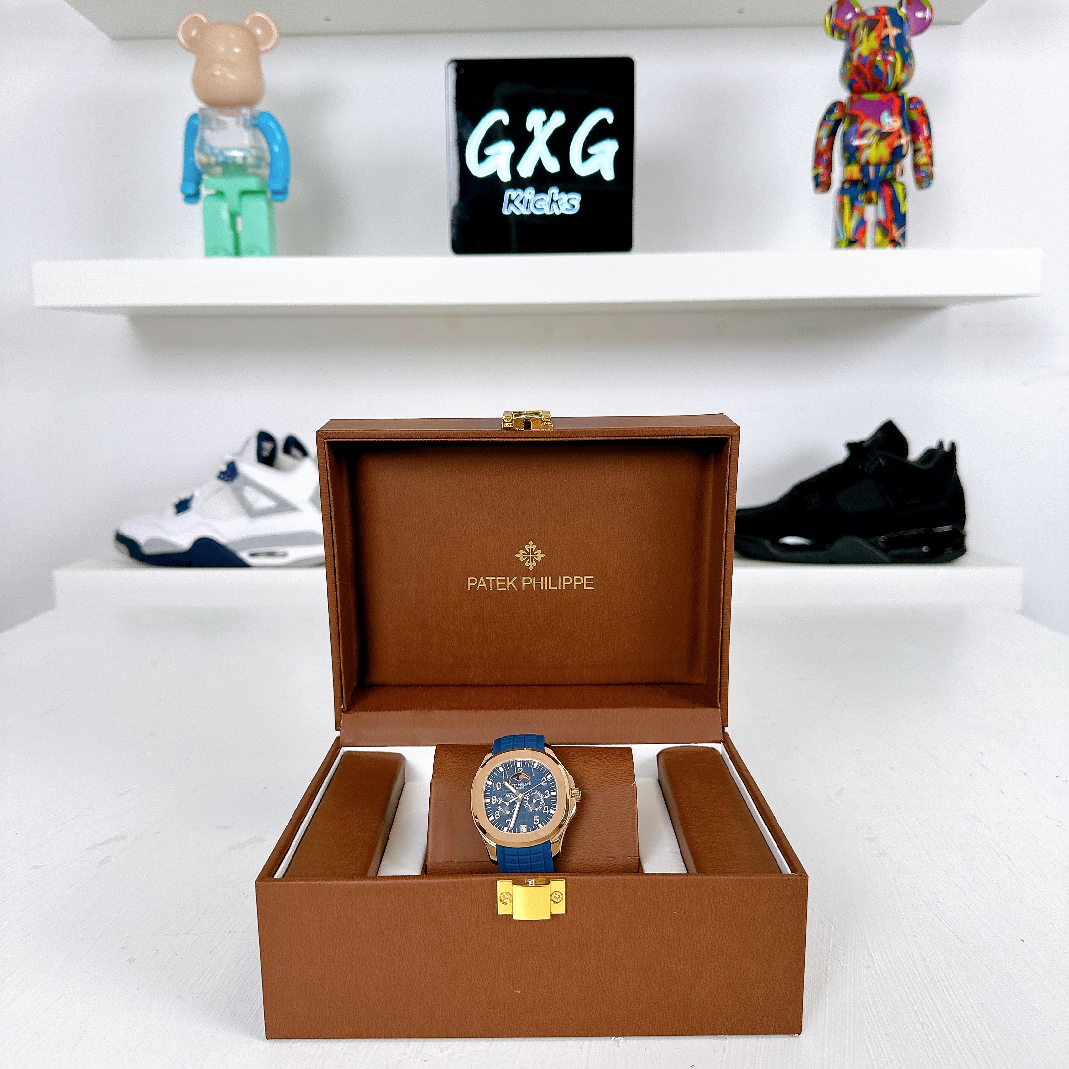 Patek Philippe Aquanaut Luce Annual Calendar Automatic Blue Dial Watch 5261R-001