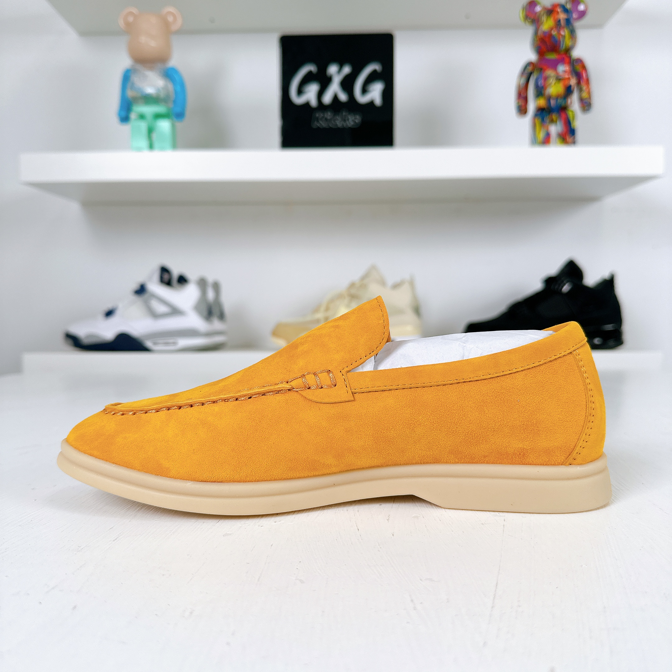 Loro Piana Summer Charms Walk suede loafers