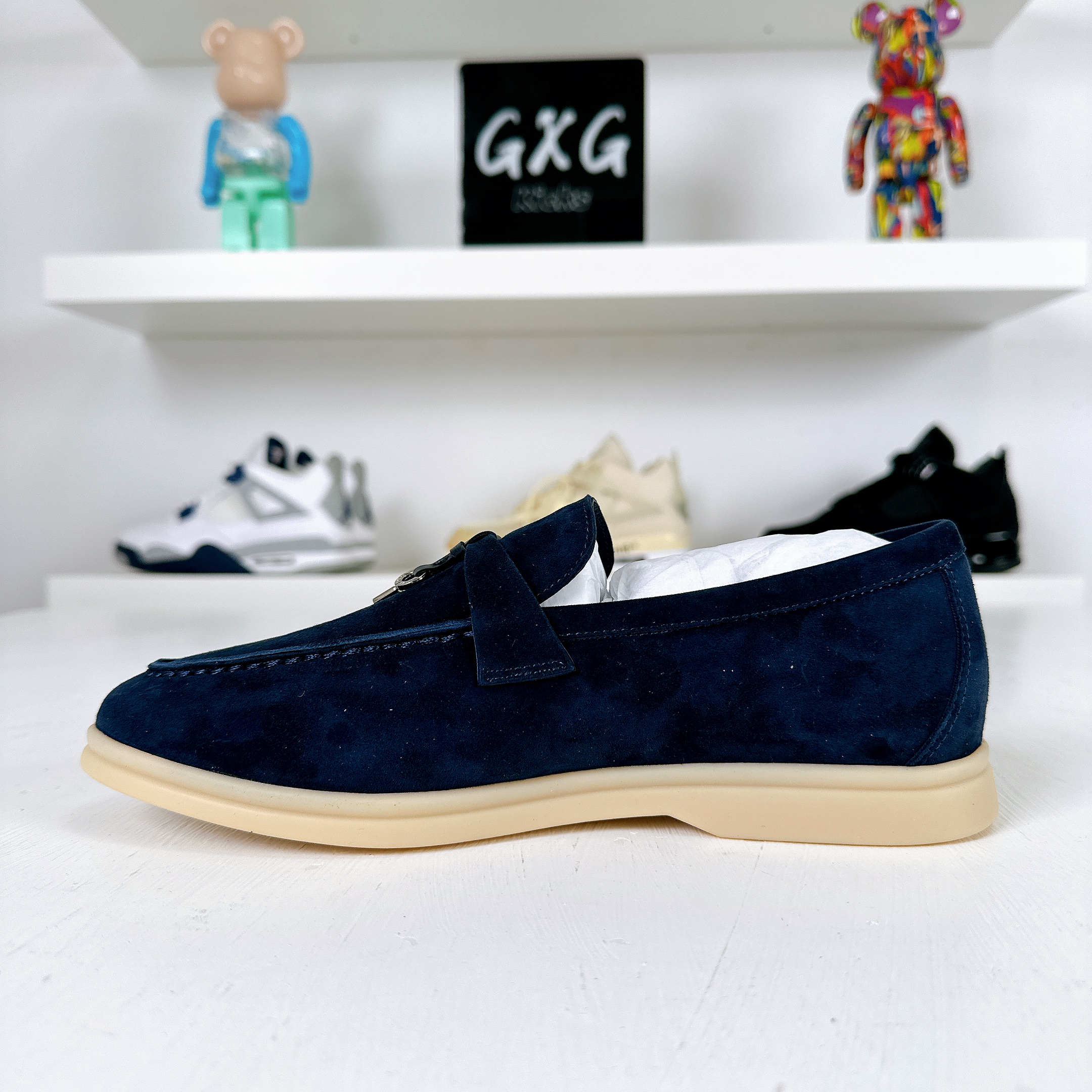 Loro Piana Summer Charms Walk suede loafers Loro Piana