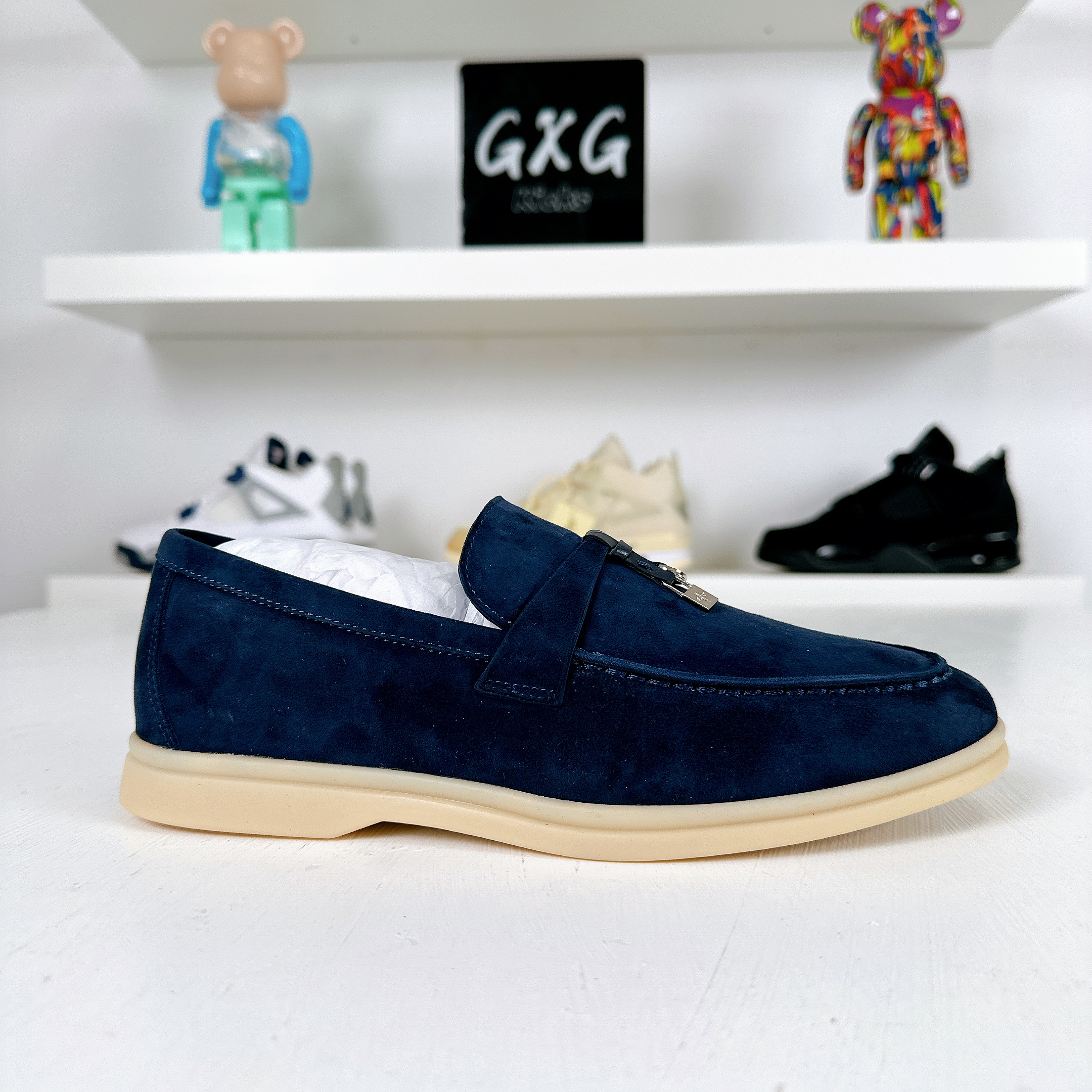 Loro Piana Summer Charms Walk suede loafers Loro Piana