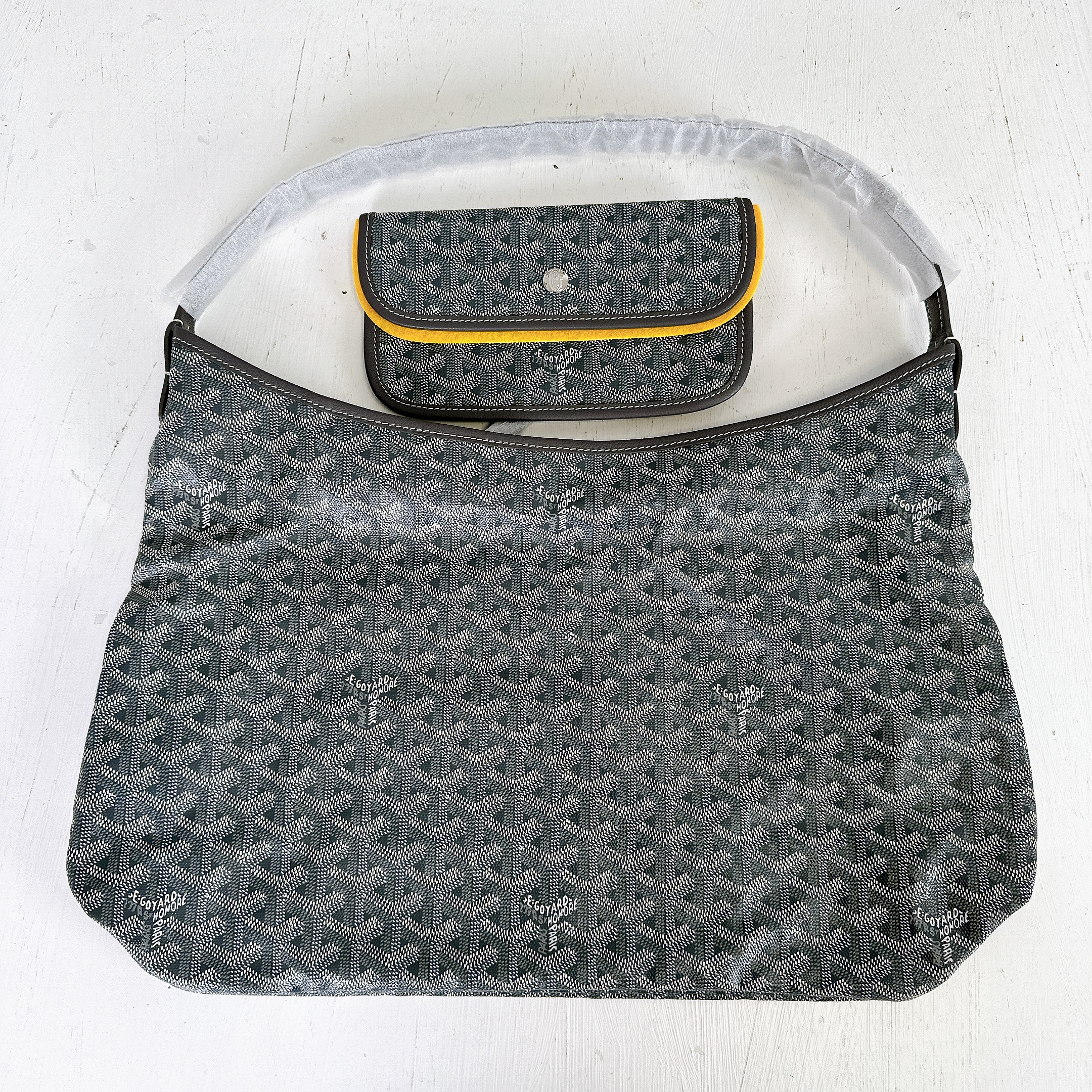 GOYARD Goyardine Boheme Hobo Grey