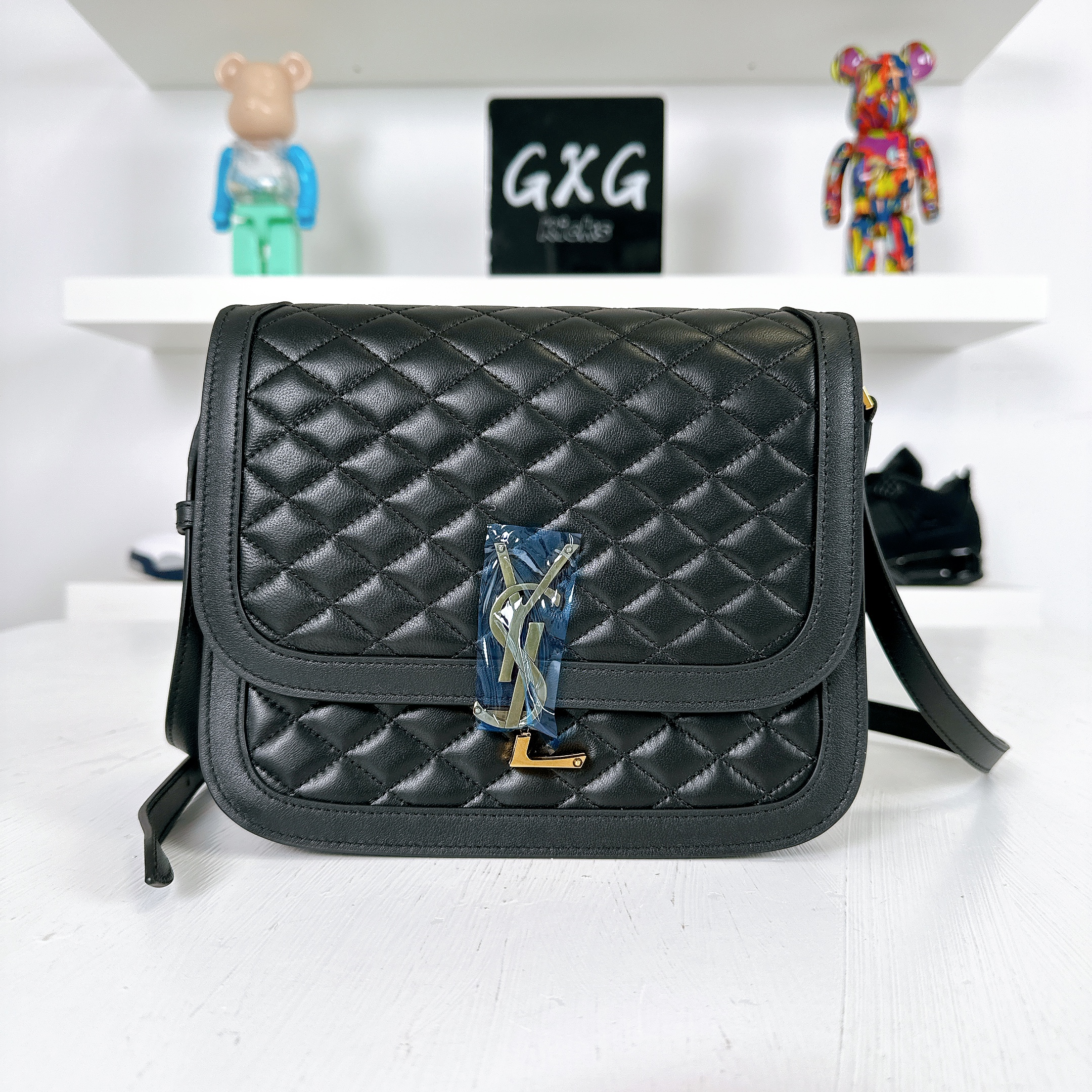 Saint Laurent Quilted Solferino Leather Medium Bag