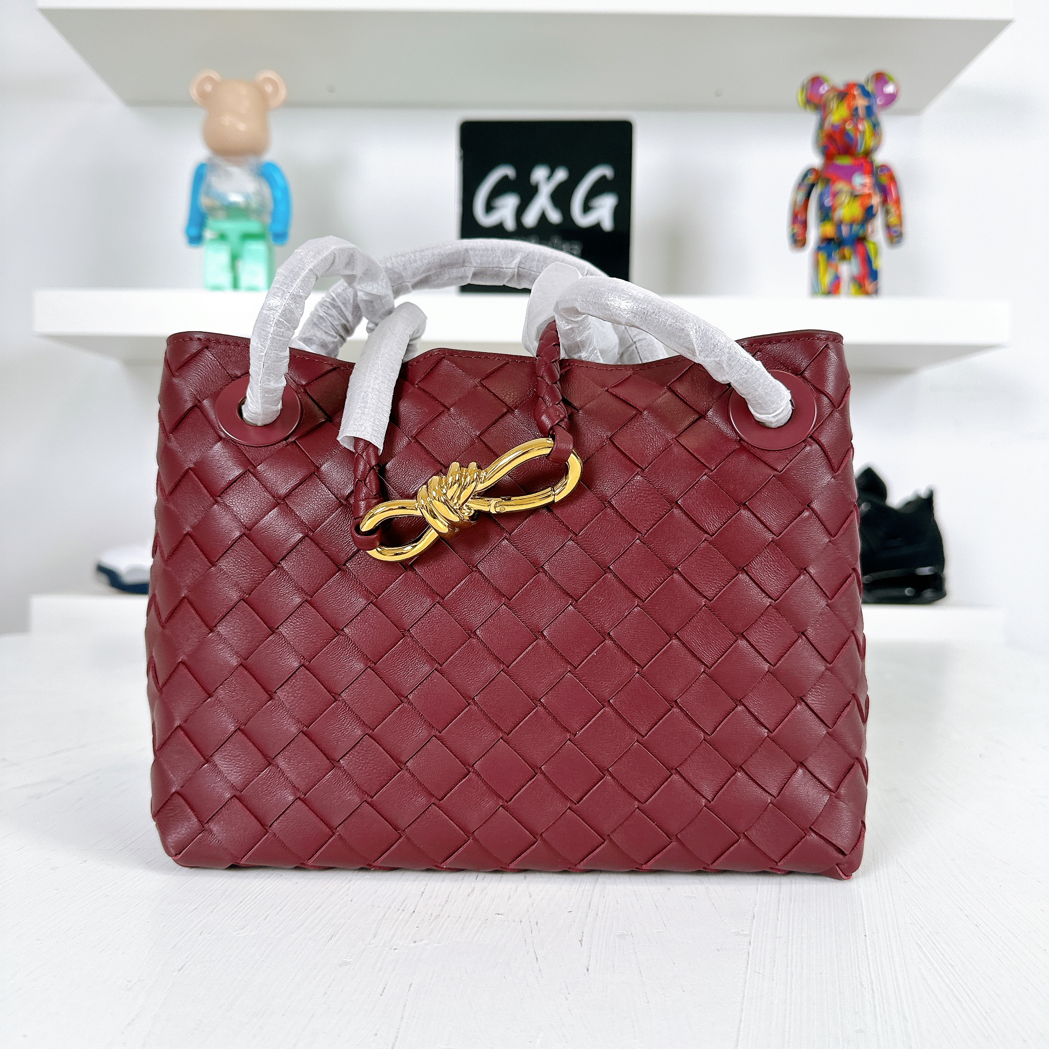 Bottega Veneta Small Andiamo Intrecciato Shoulder Bag