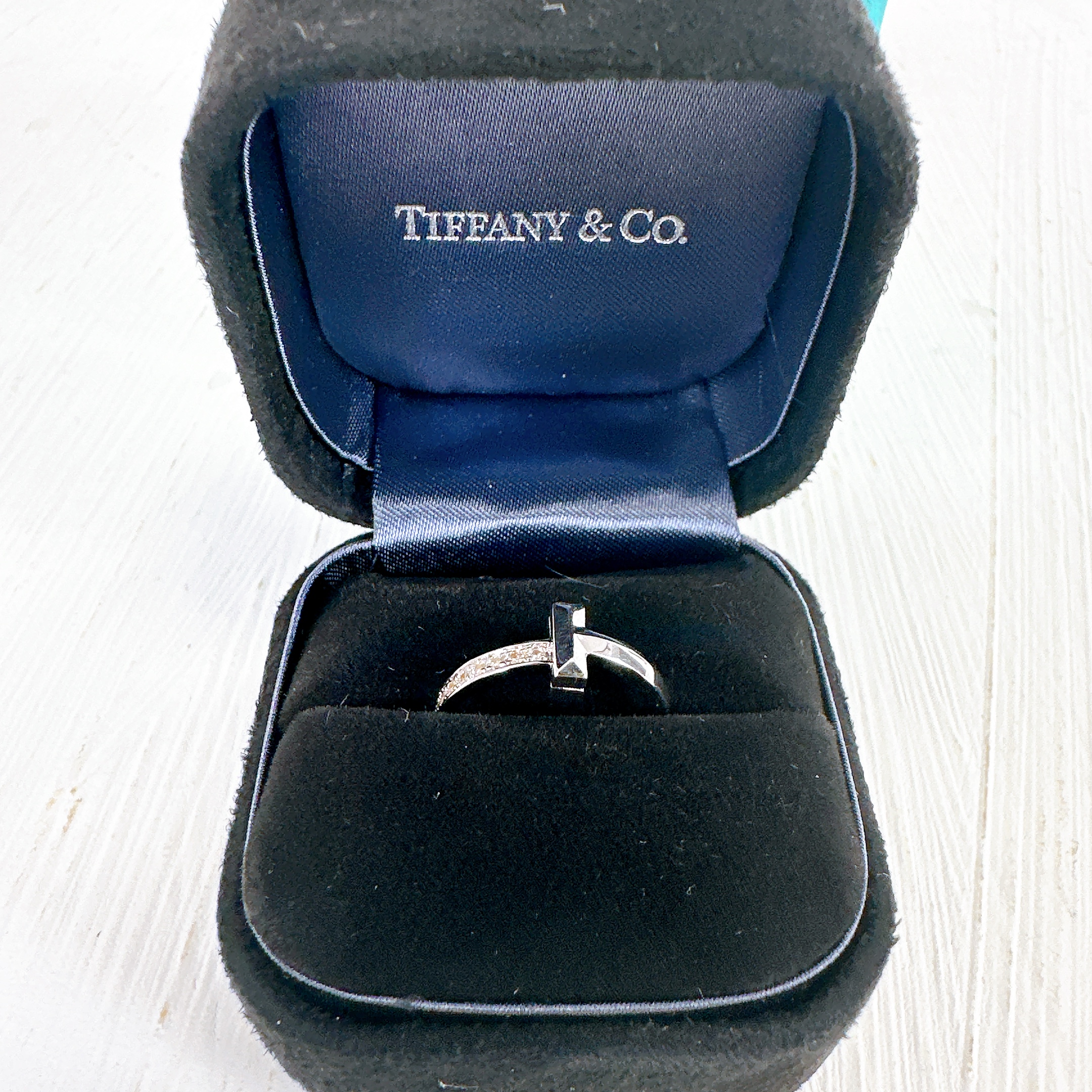 Tiffany T Ring White Gold