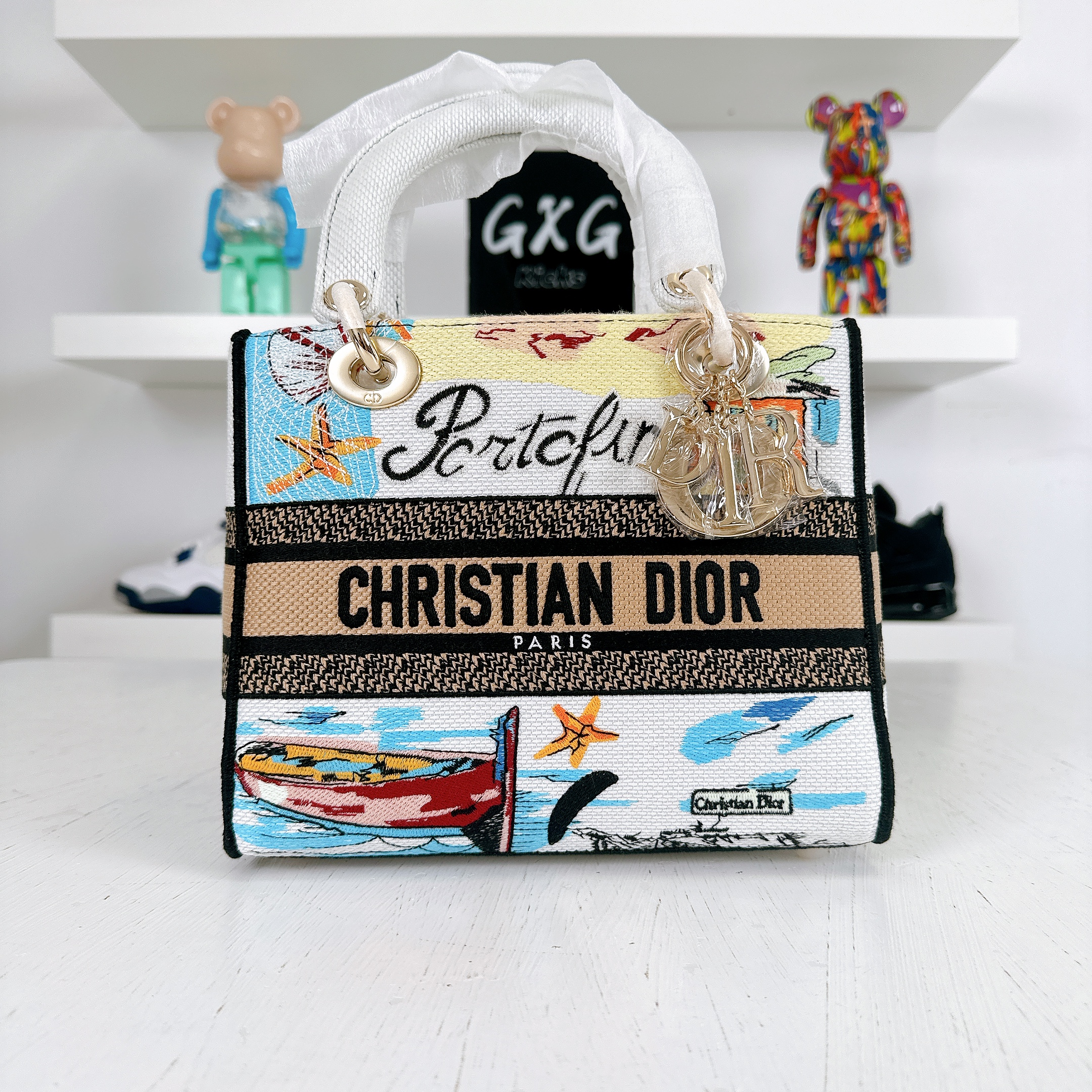 Renew Dior Book Tote Bag in Multi