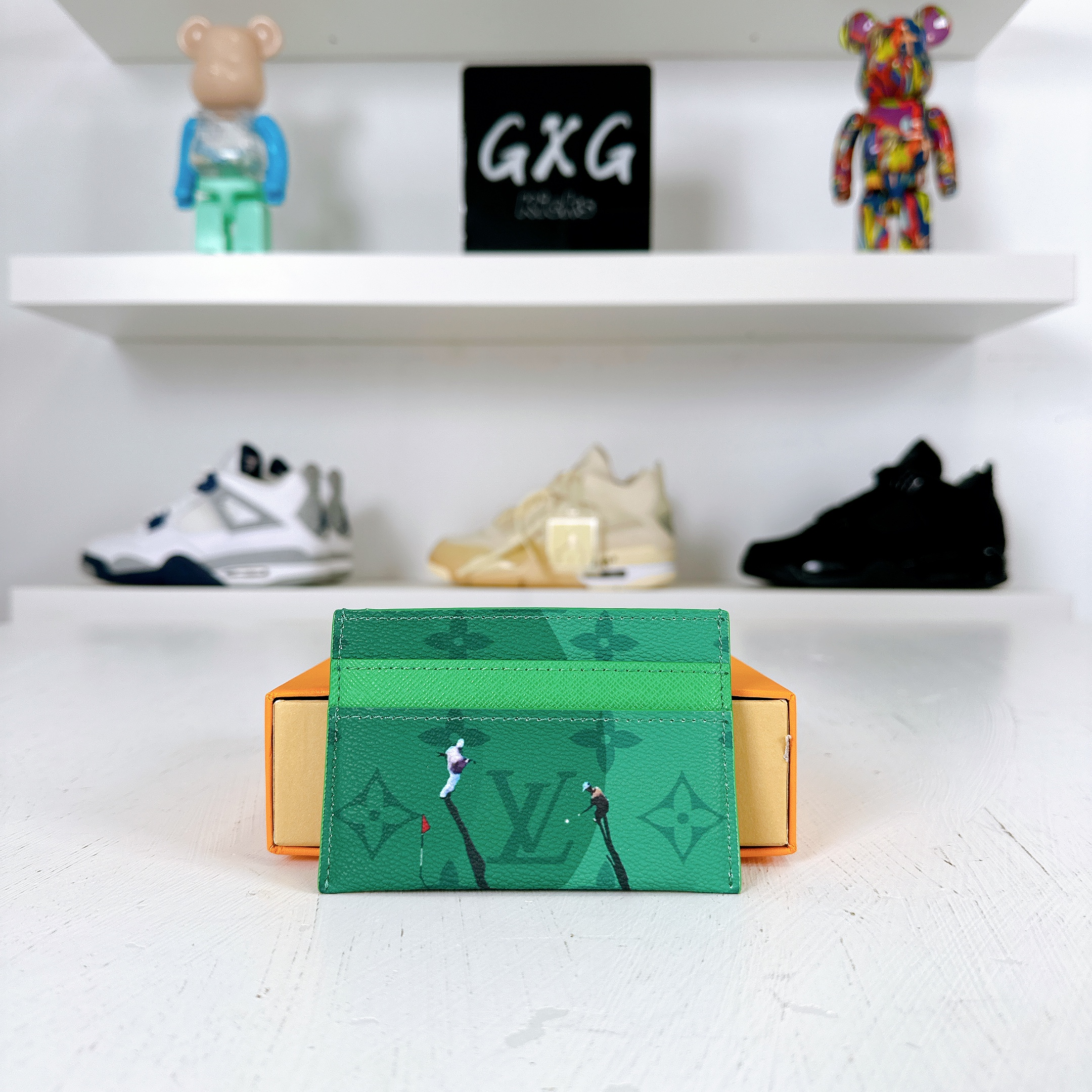 Louis Vuitton Golf Double Card Case Green