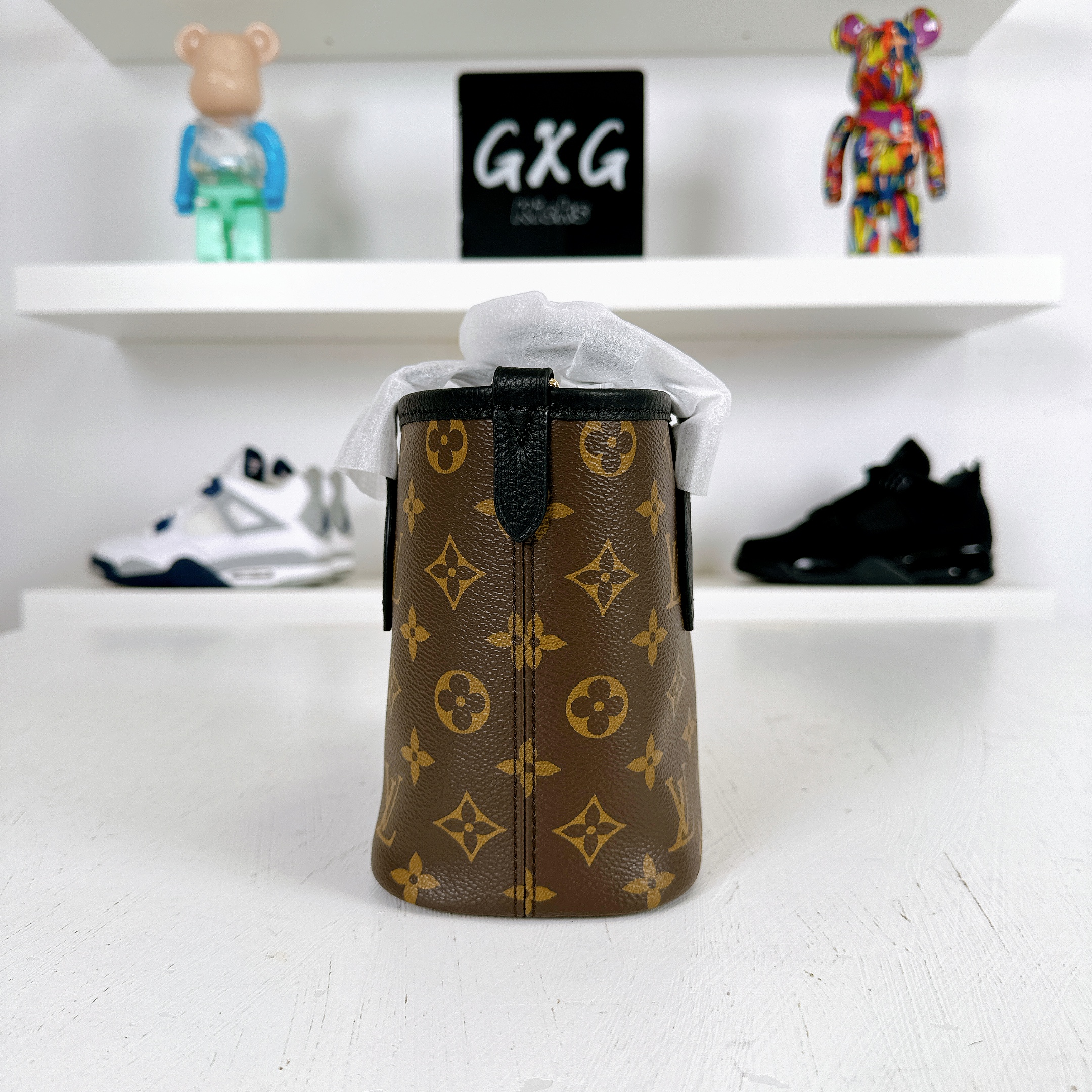 LOUIS VUITTON Monogram Neverfull Inside Out Bandouliere BB Black