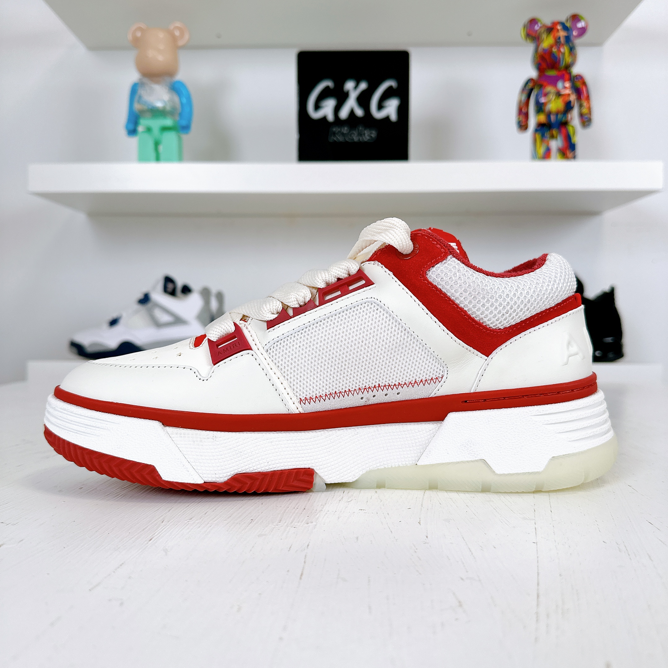 AMIRI MA-1 White Red Men's