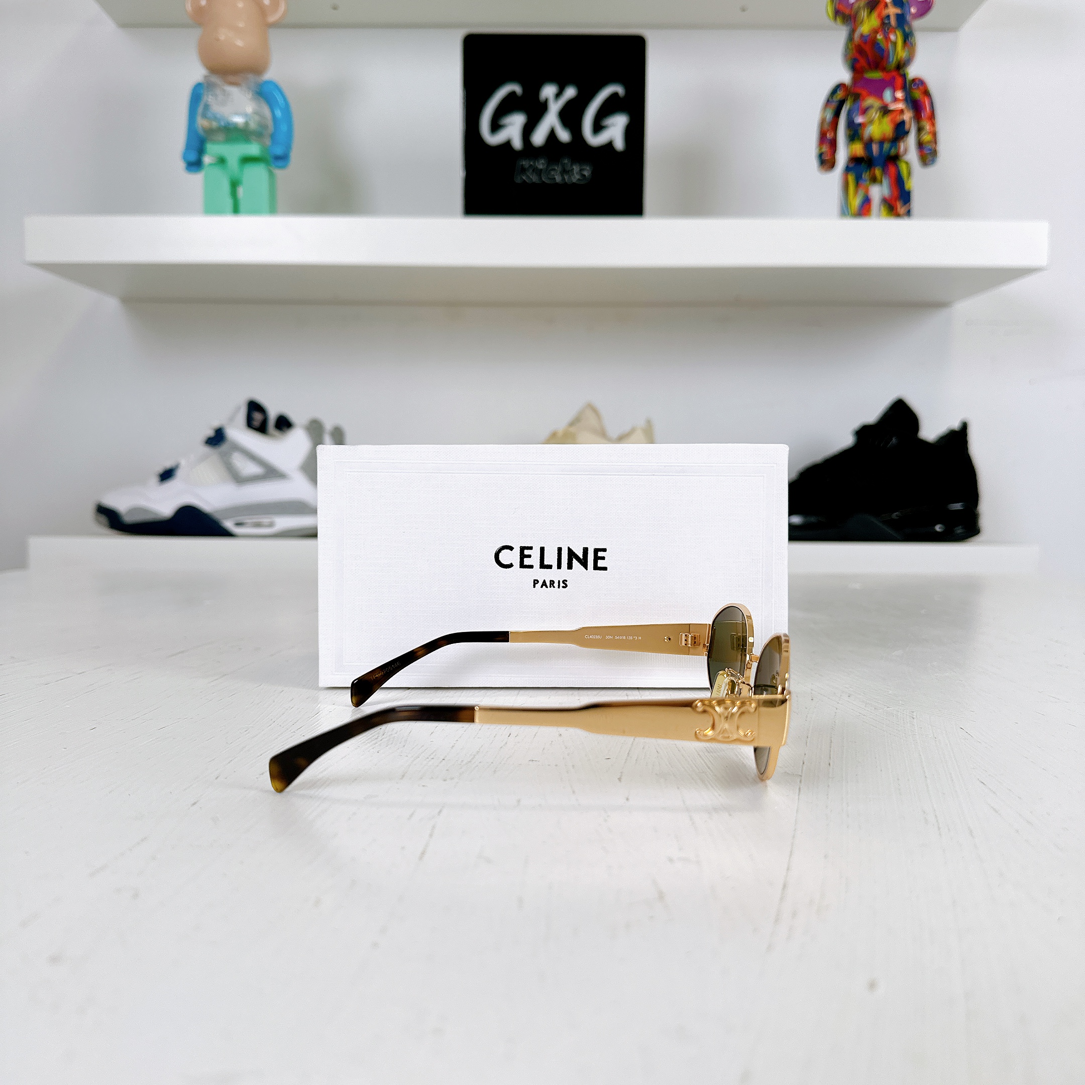 Sunglasses Celine Gold in Metal
