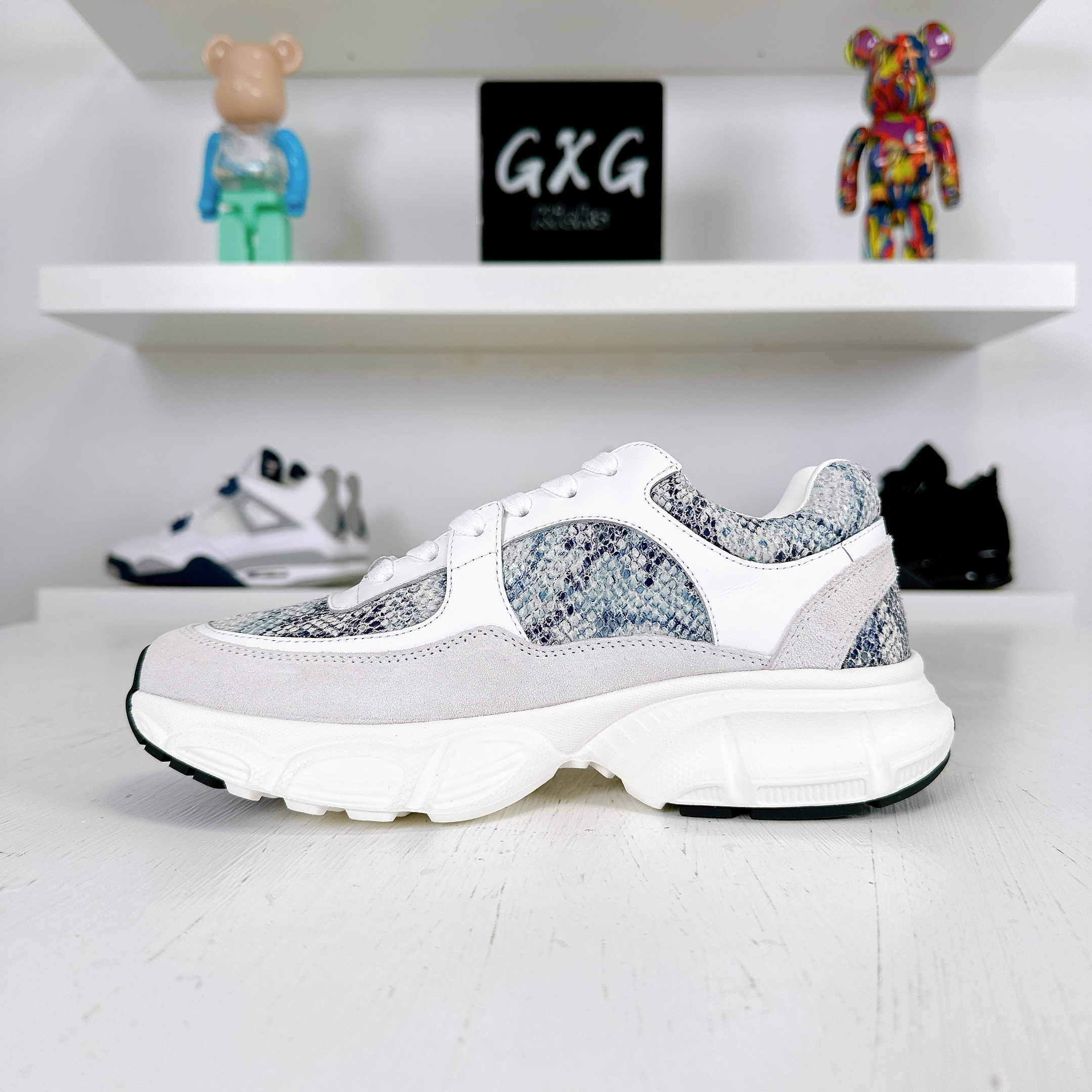Chanel Interlocking CC Logo Sneakers - White Sneakers