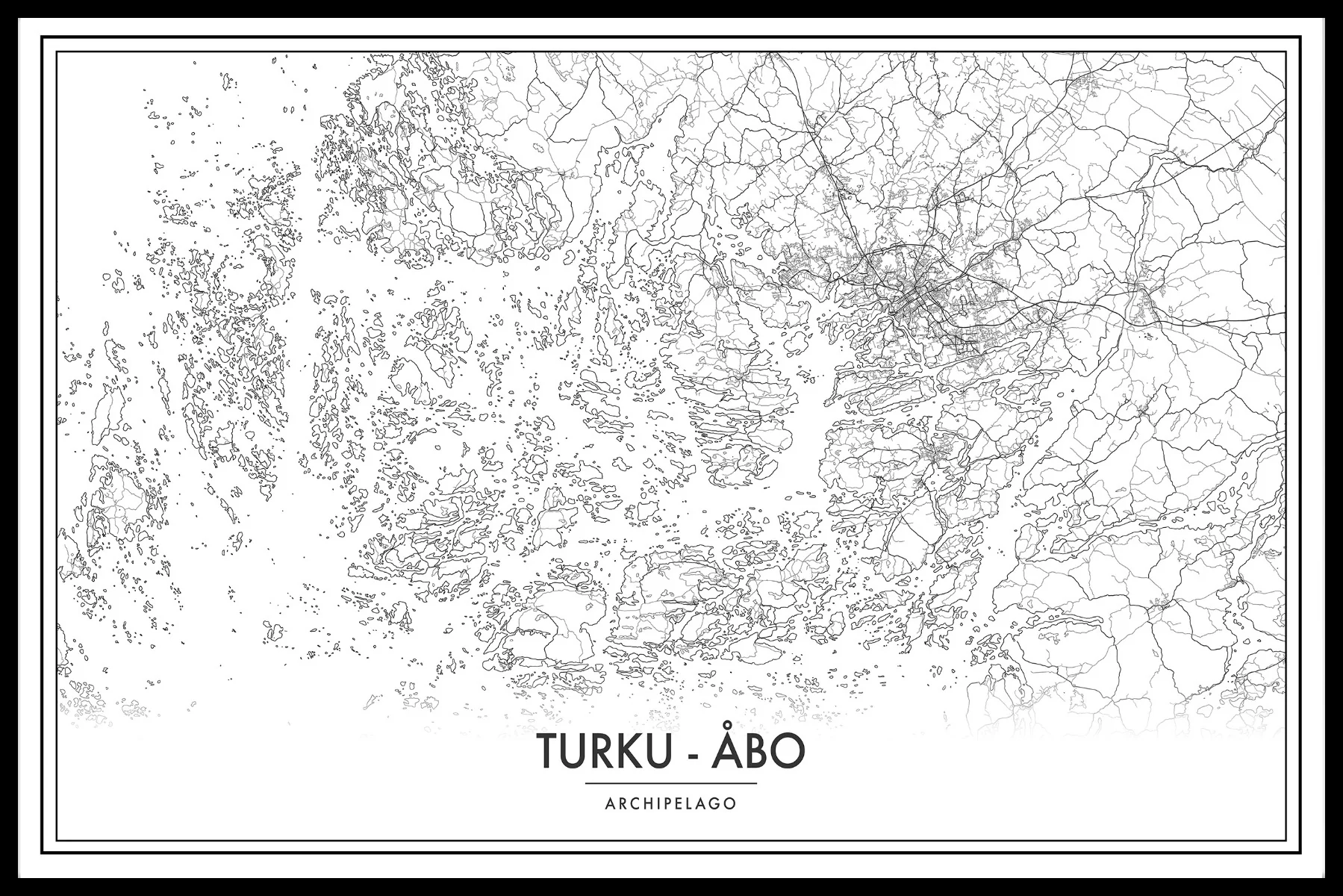 Turku Archipelago Map juliste