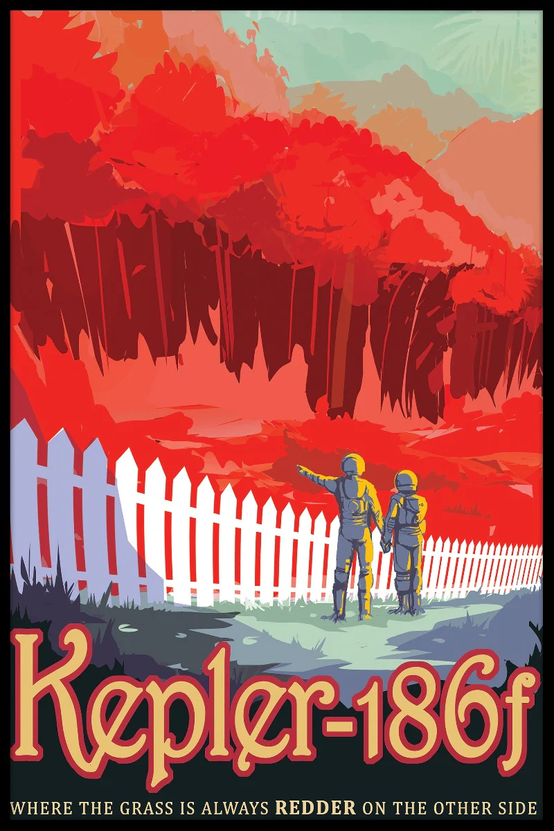 NASA Kepler186f juliste