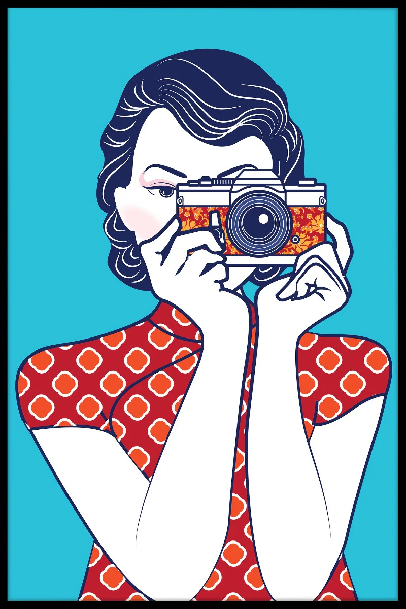 Retro Lady N03 juliste