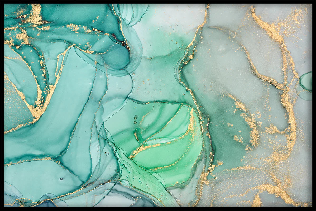 Abstract Green Colors juliste