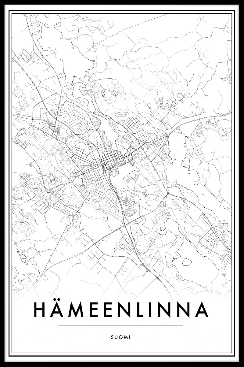 H?meenlinna Map juliste