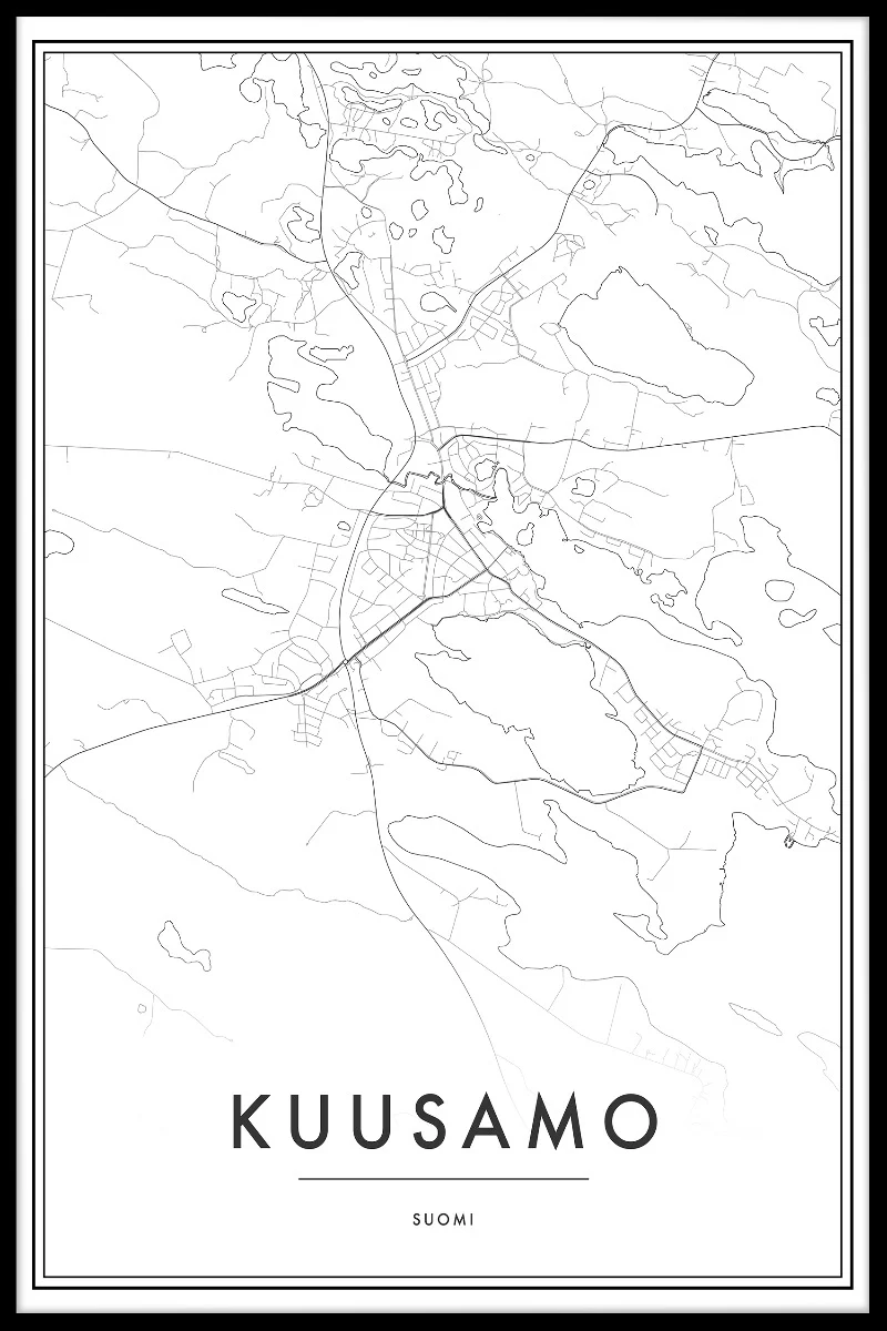 Kuusamo Map juliste
