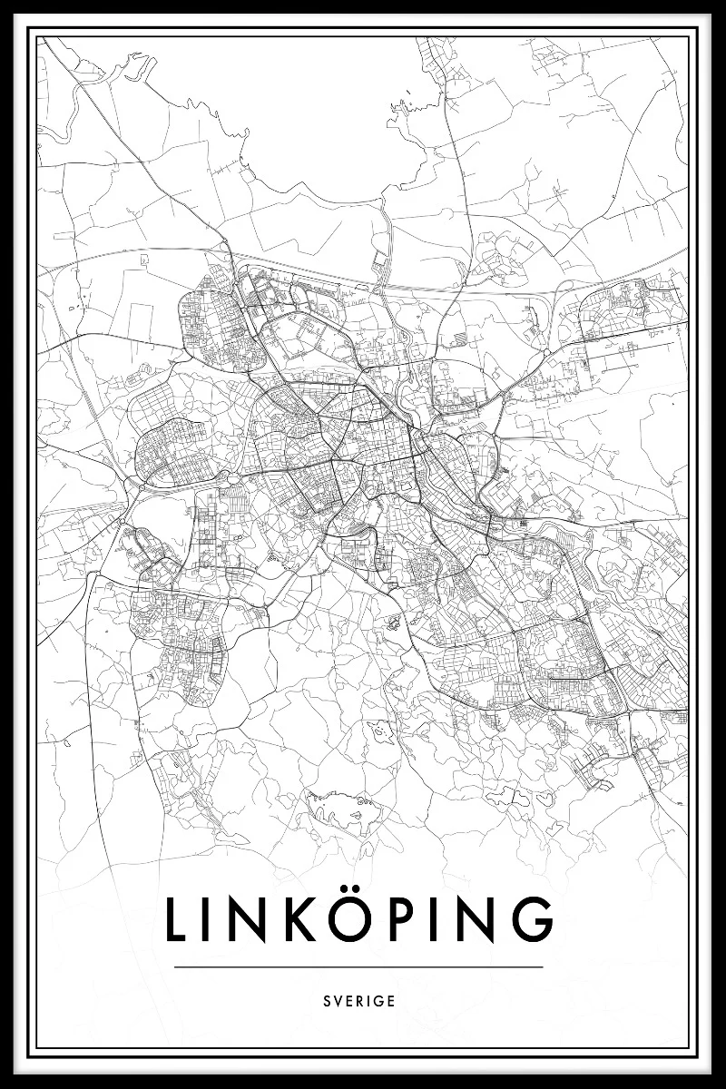 Link?ping Map juliste