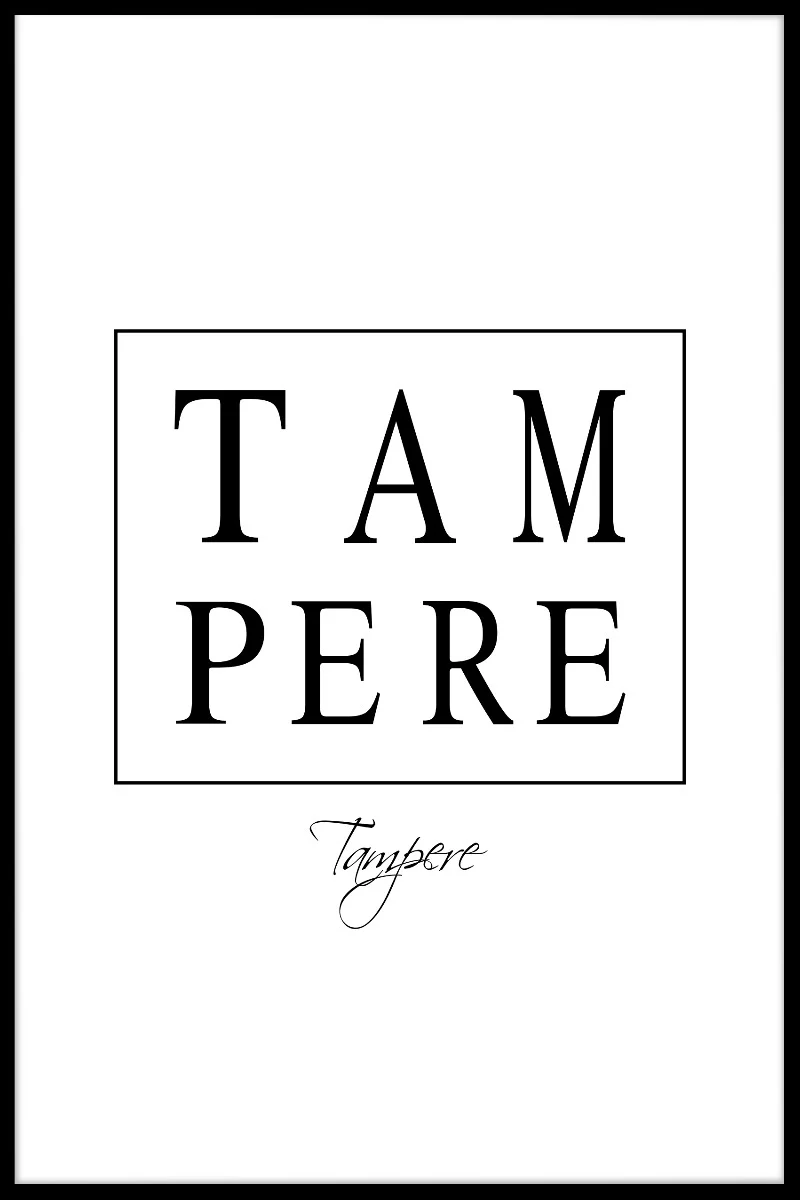 Tampere Box Text juliste