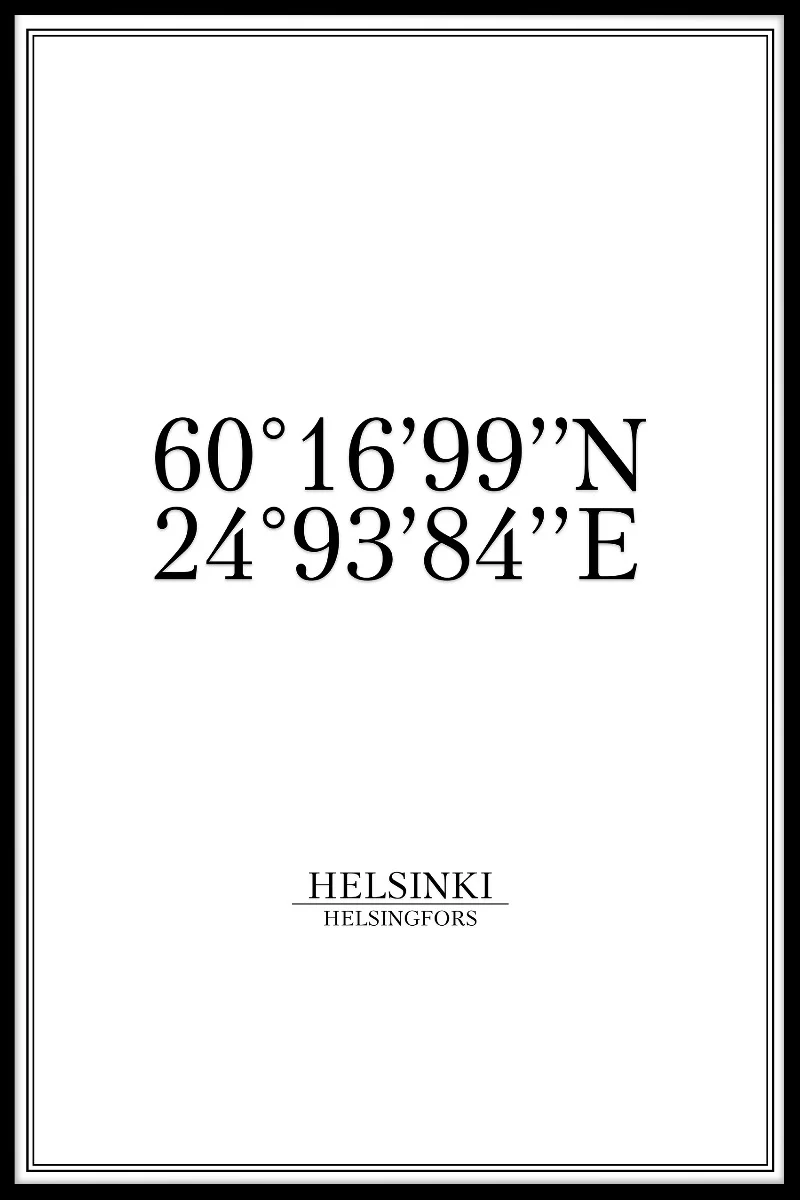 Helsinki Coordinates juliste