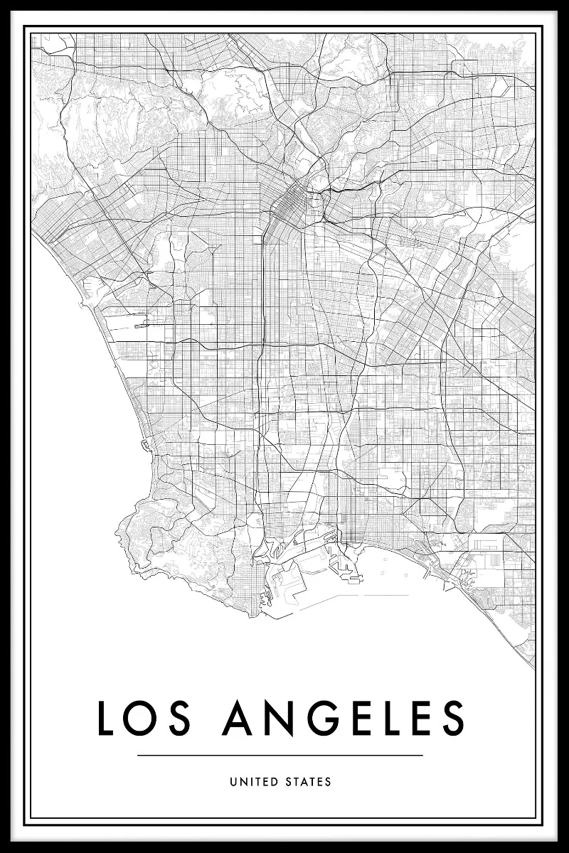 Los Angeles Map juliste