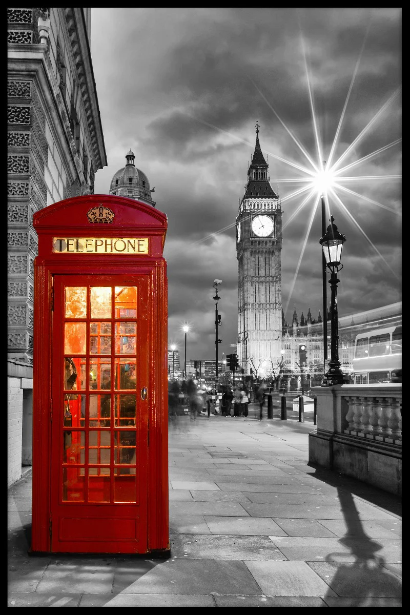 London Phone Booth Westminster juliste