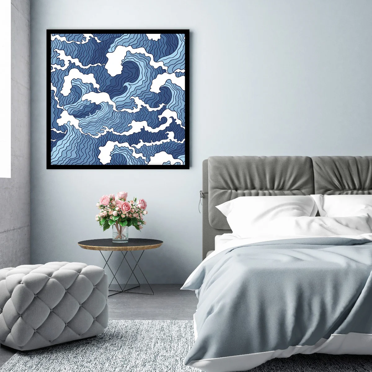 Abstract Waves Illustration juliste