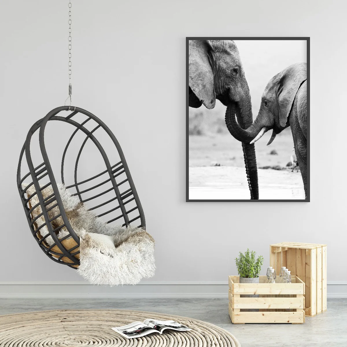 Elephant Mother and Son juliste