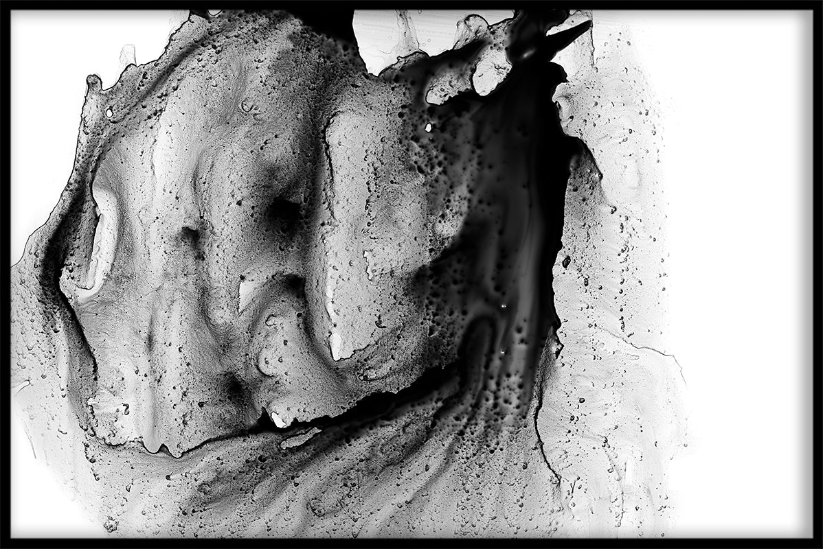 Abstract Black Ink juliste