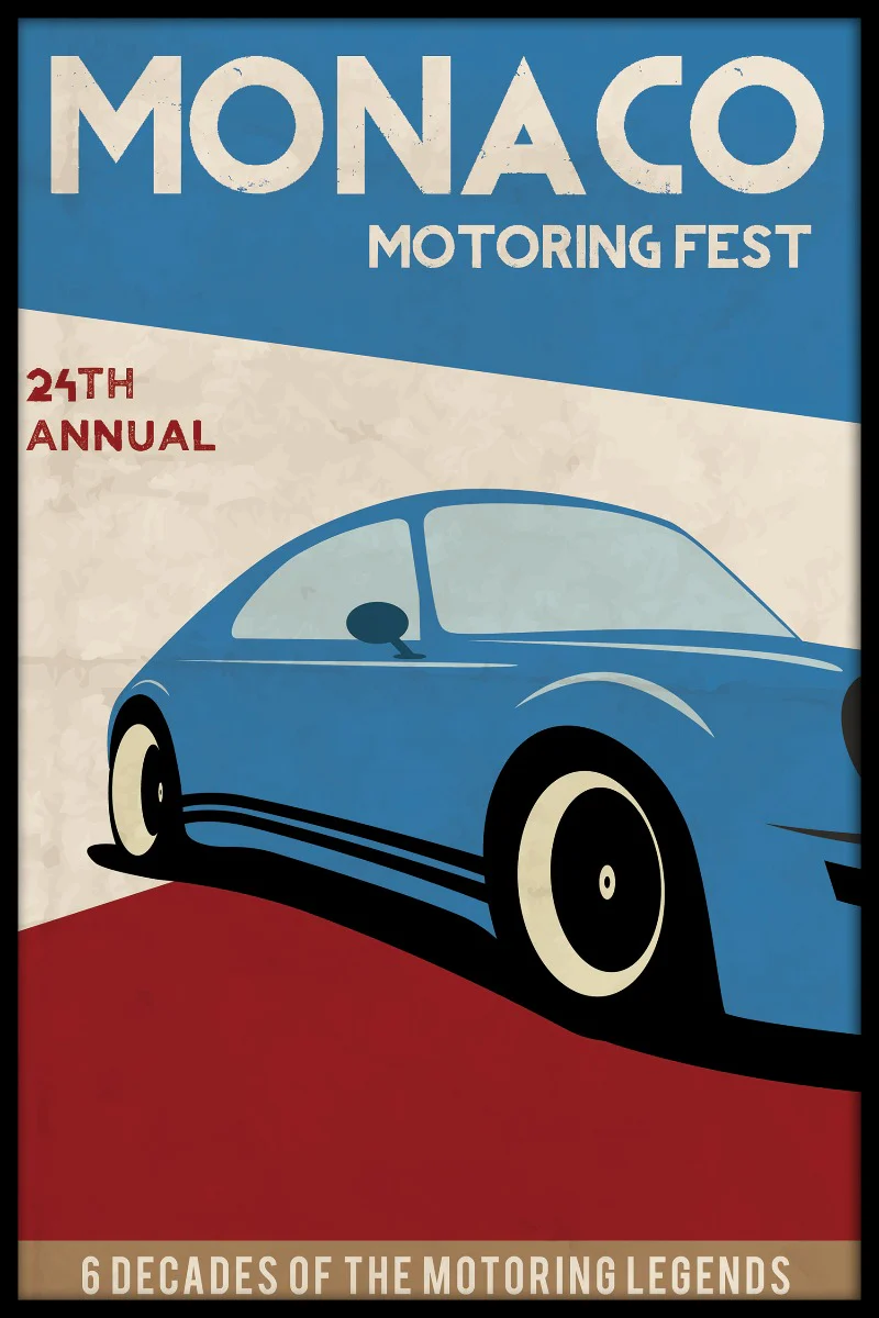 Monaco Racing Vintage juliste