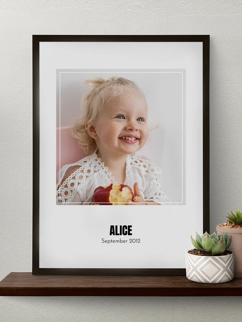 Tee valokuvajuliste passepartout-kehys ja tekstill?