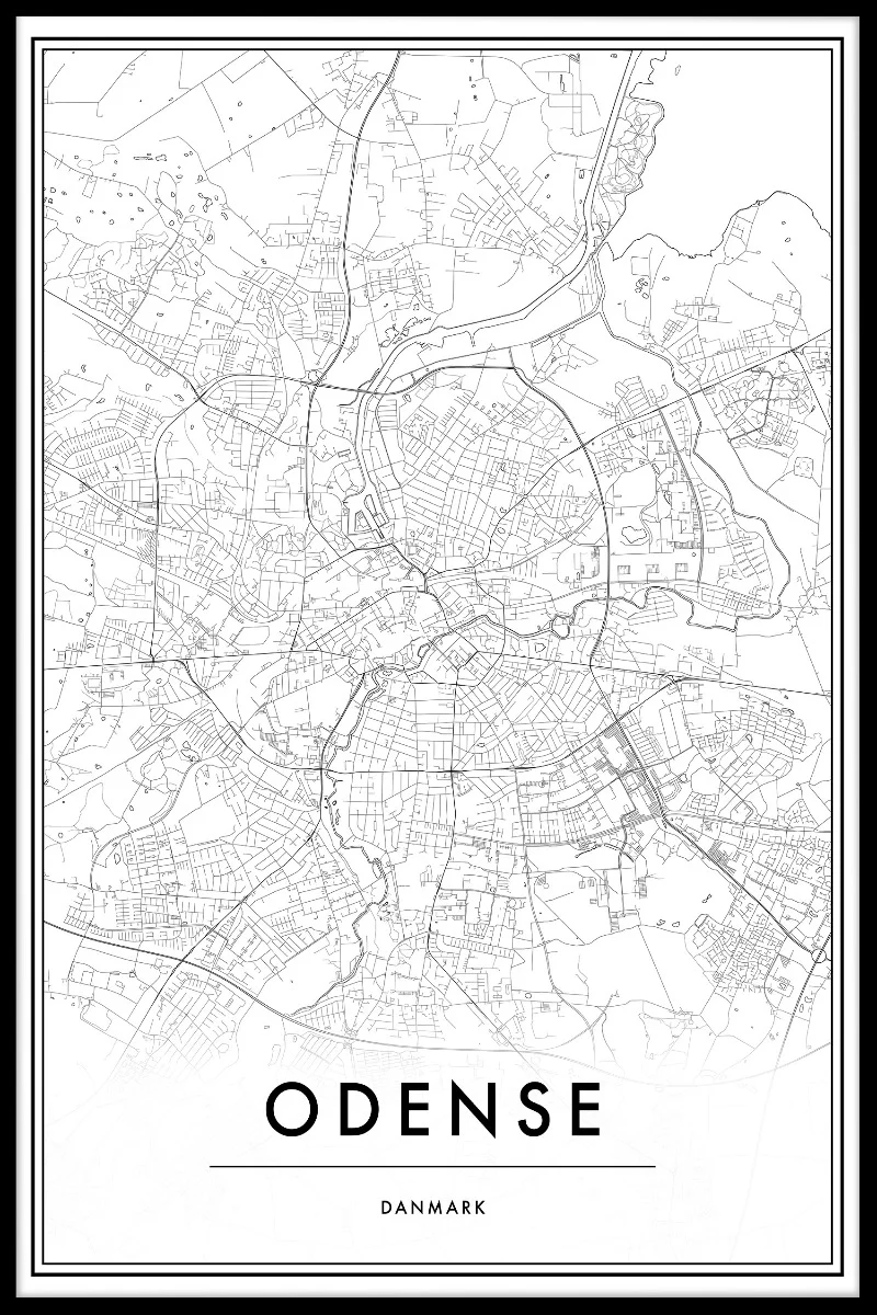 Odense Map juliste