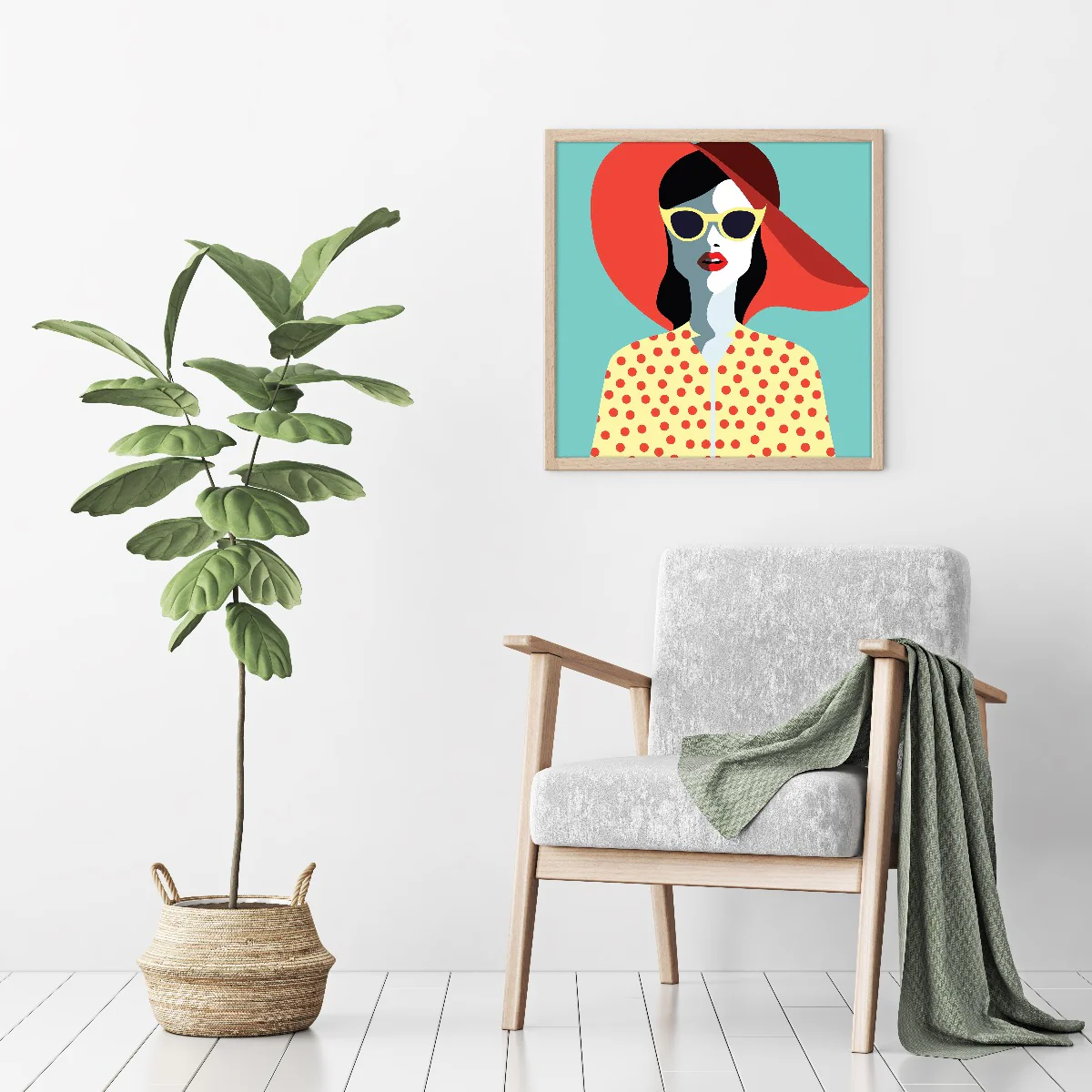 Retro Lady N02 juliste