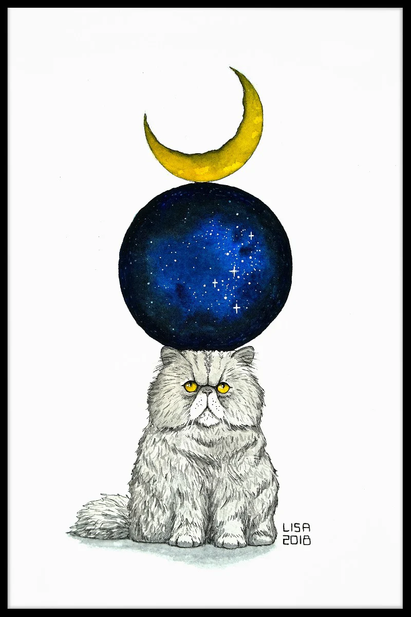 Cosmic Monday Cat juliste