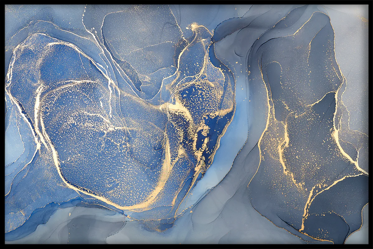 Abstract Blue Colors juliste