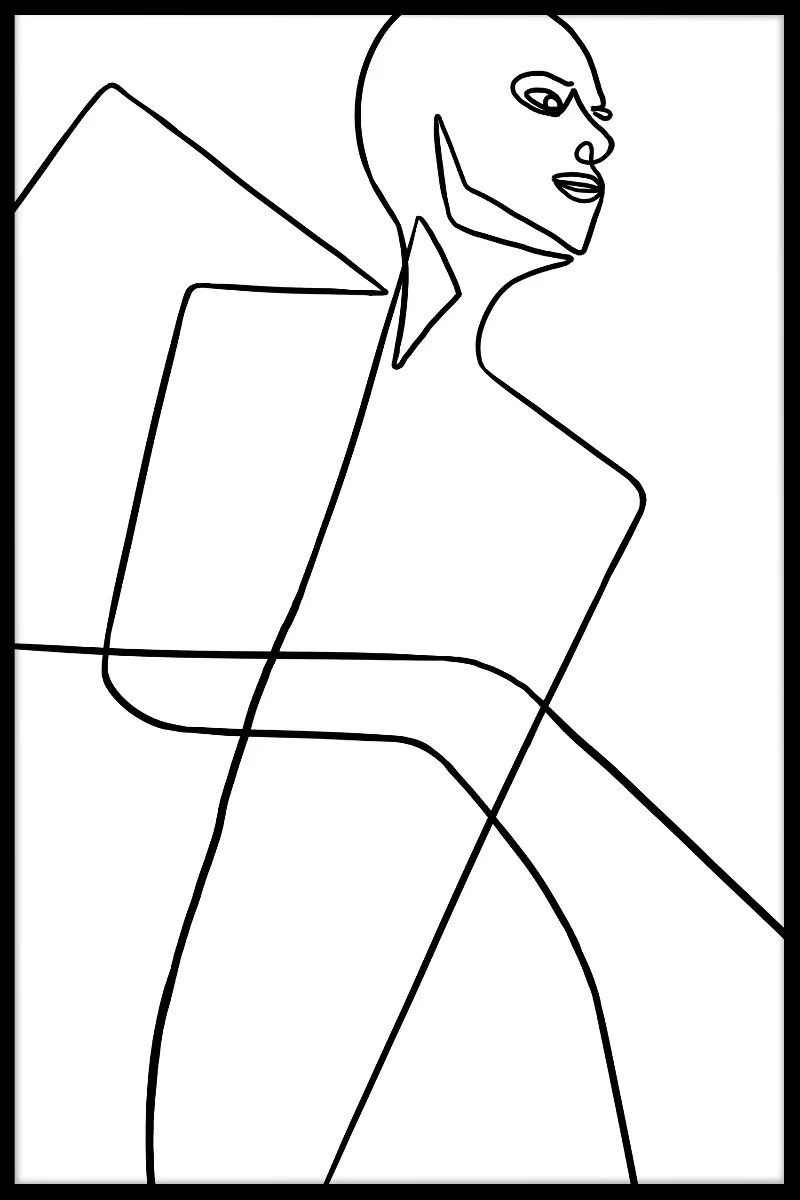 Abstract Line Art N04 juliste