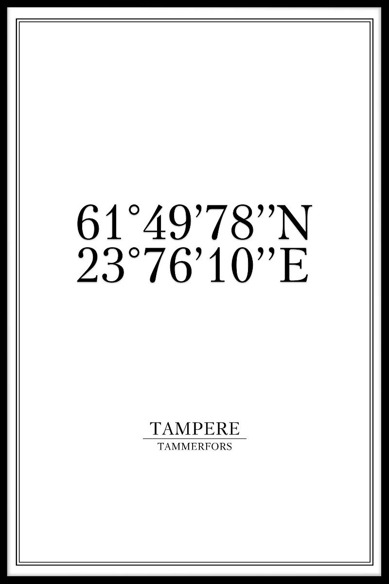 Tampere Coordinates juliste