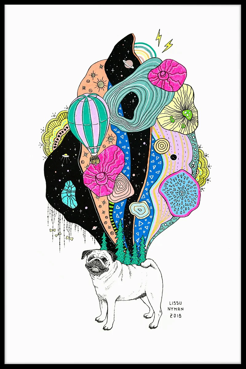 Cosmic Pug juliste
